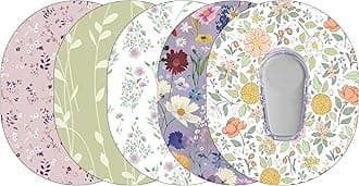 Glucomart Adhesive Patches for Dexcom G6 – Maximum Strength CGM Patches, Pair with Glucomart G6 Stickers, Waterproof & Hypoallergenic (Vintage Floral Variety Pack) (G6)