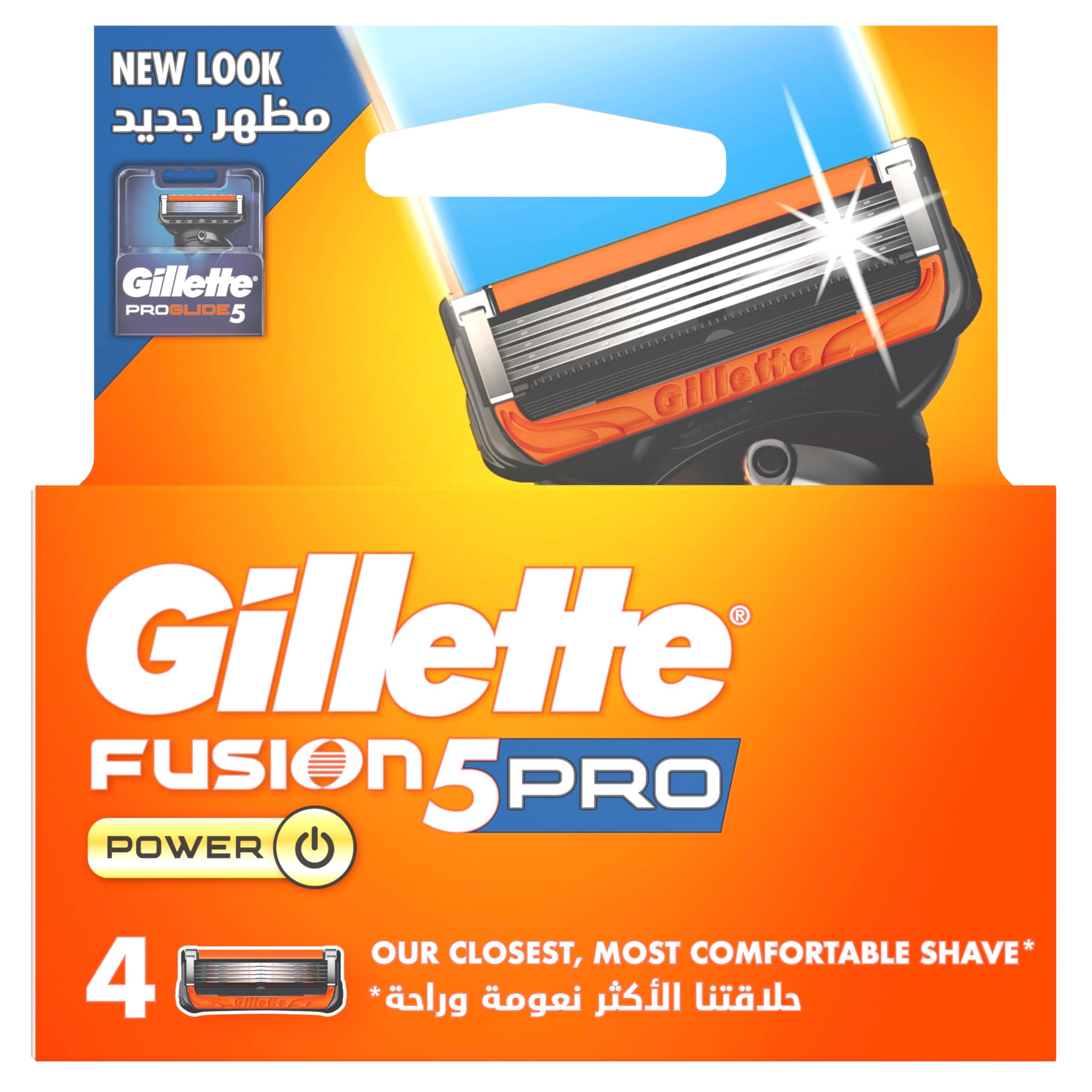 Fusion ProGlide Power Razor Blades, 4 Count