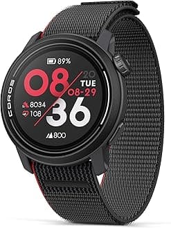 COROS PACE 3 Sport Watch GPS, Lightweight and Comfort, 15 Days Battery Life, Dual-Frequency GPS, Heart Rate, Navigation, Sleep Track, Training Plan, Run, Bike, and Ski (Ink Nylon), Black