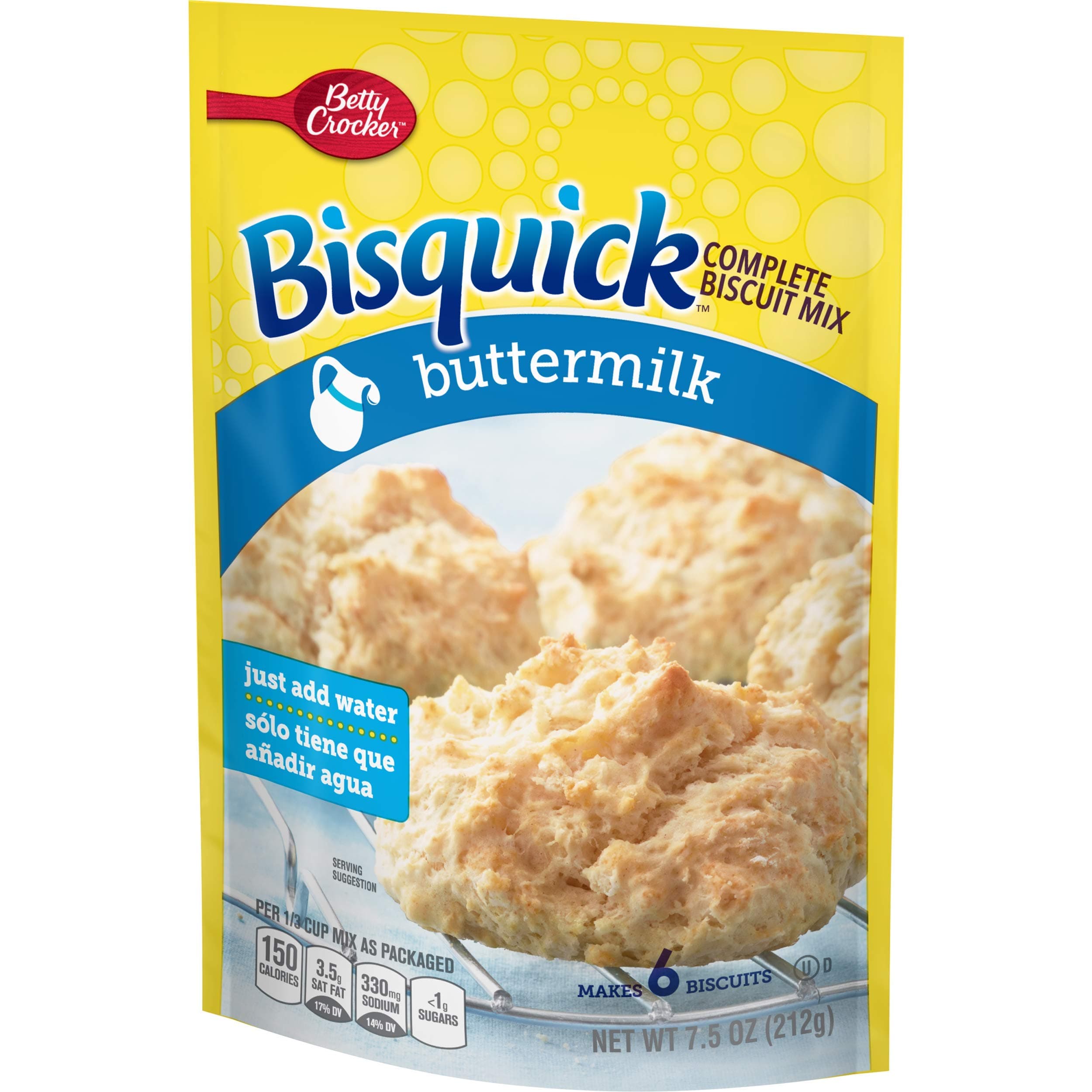 Bisquick Complete Mix, Buttermilk, 7.5-Ounce Units (Pack of 22)