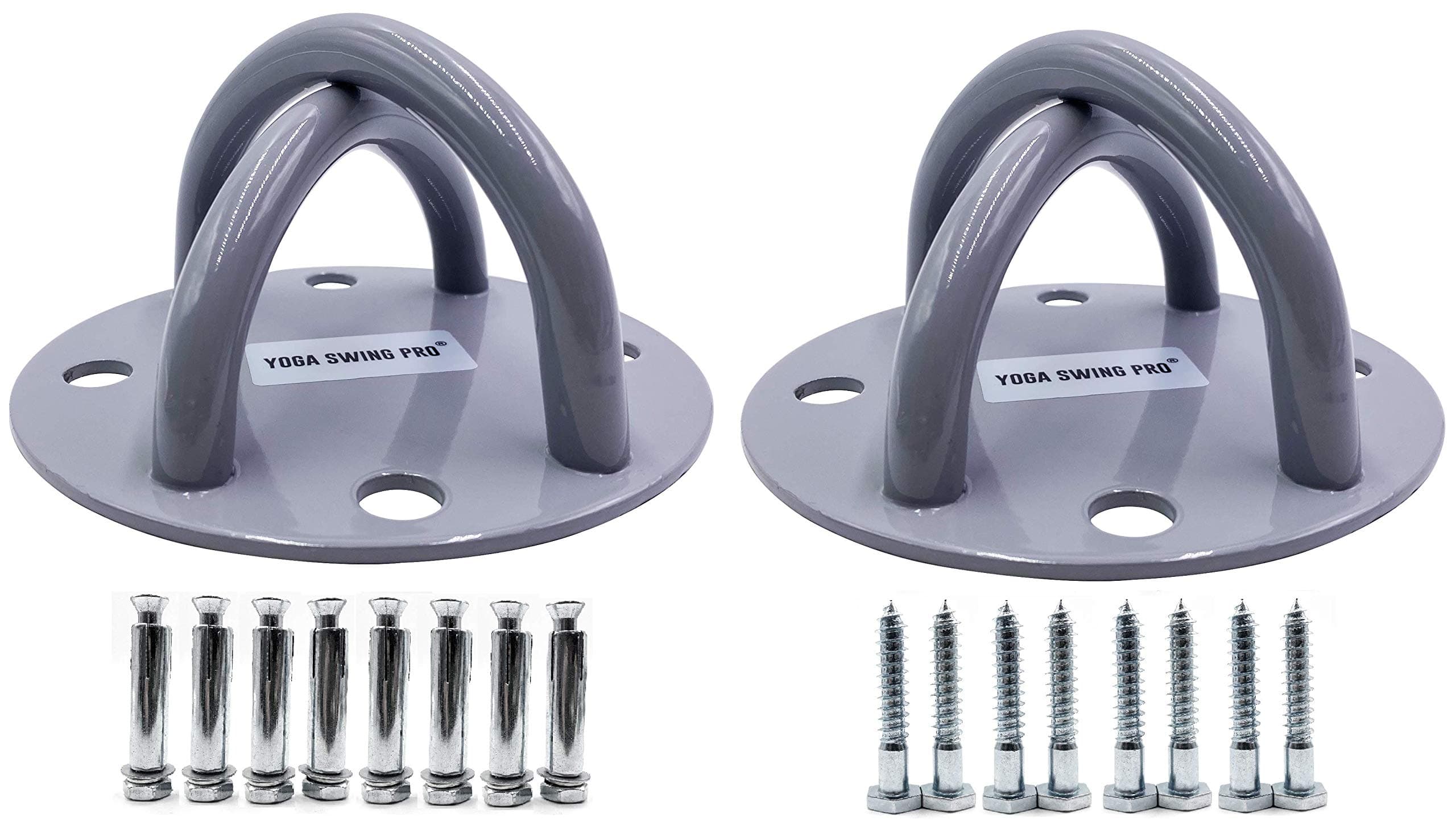 Pack of 2 Ceiling Hooks Heavy Duty - Strong & Durable Heavy Duty Ceiling Hooks Hanger Hook and Anchor Set for Indoor Swing Ceiling