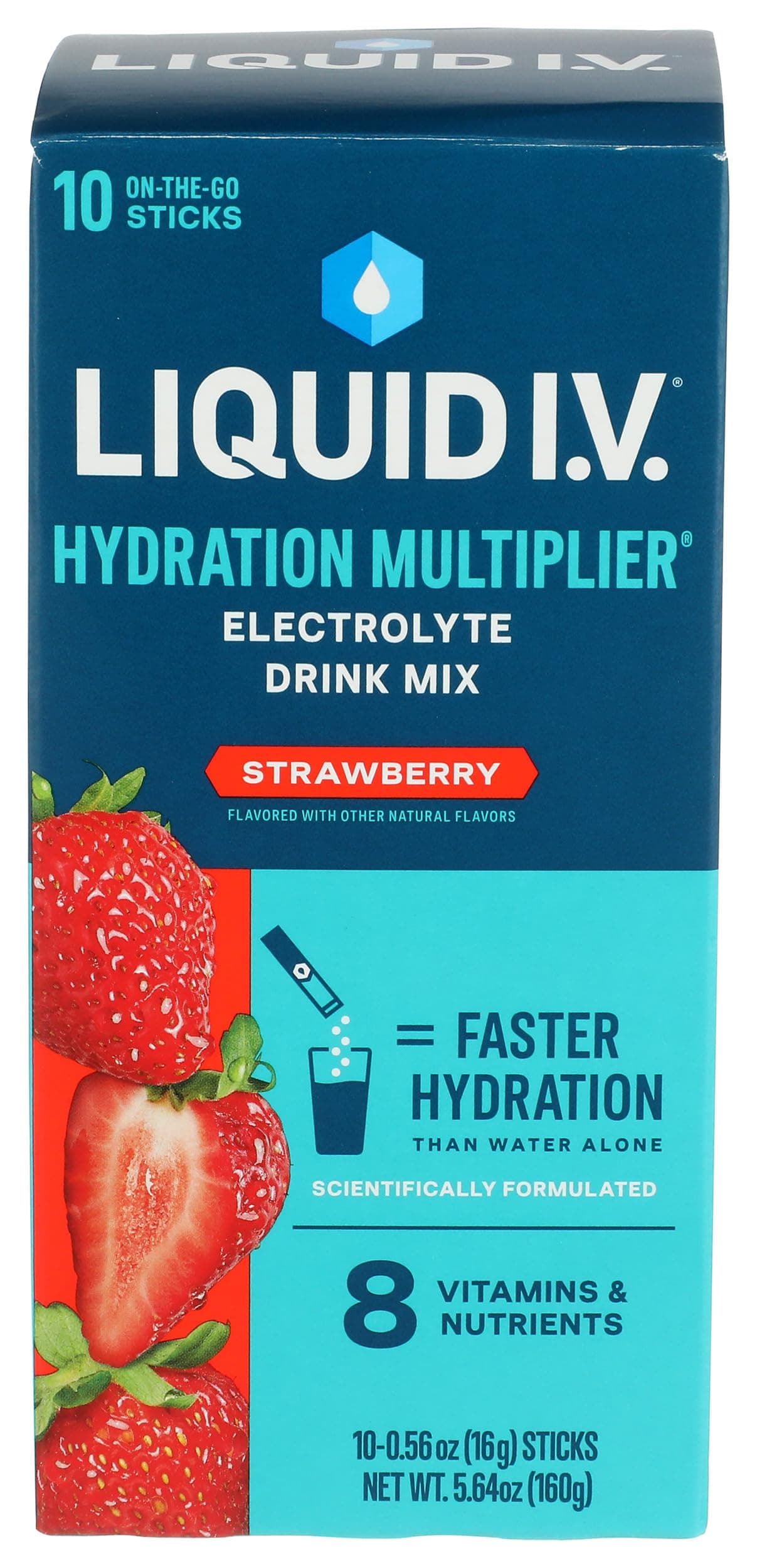 LIQUID IV Hydration Strwbry 10Ct Bx 5.64 OZ