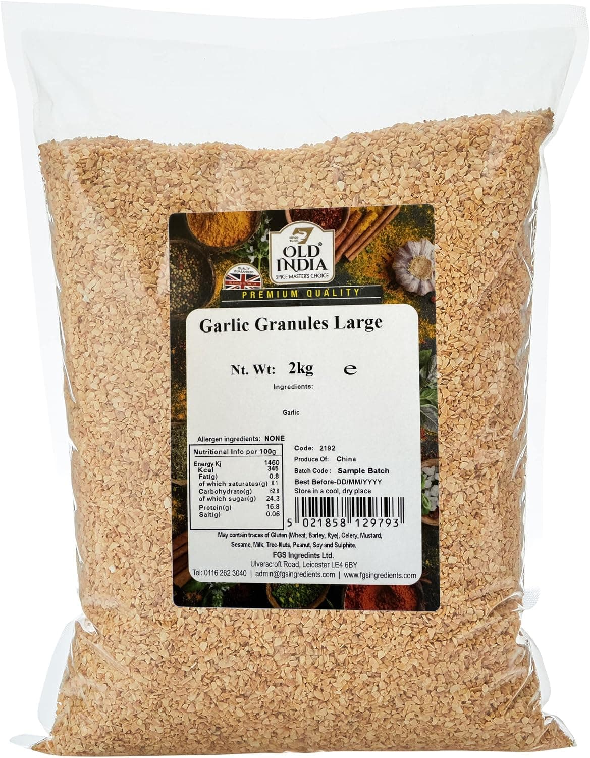 Old India Garlic Granules Large 2kg