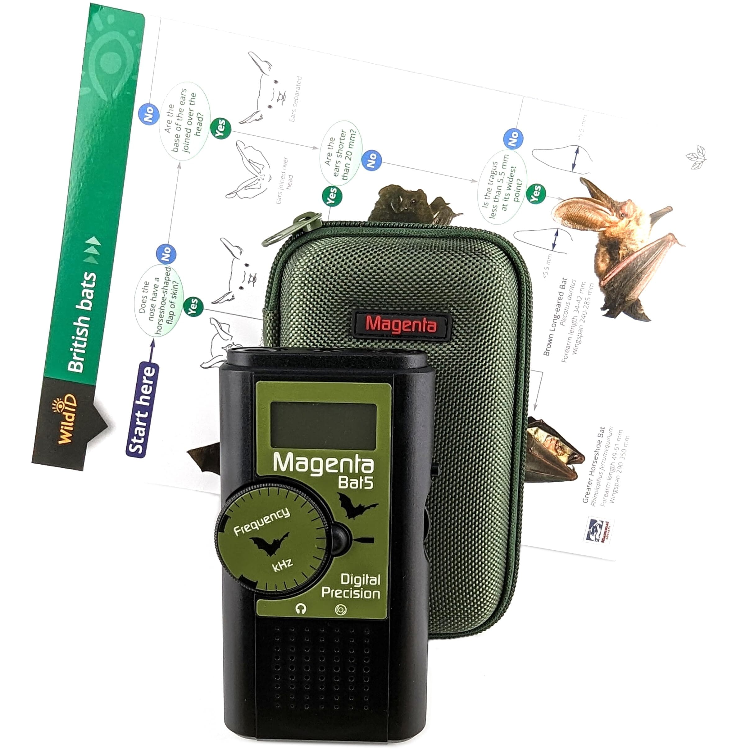 Digital Bat detector plus case and field guide