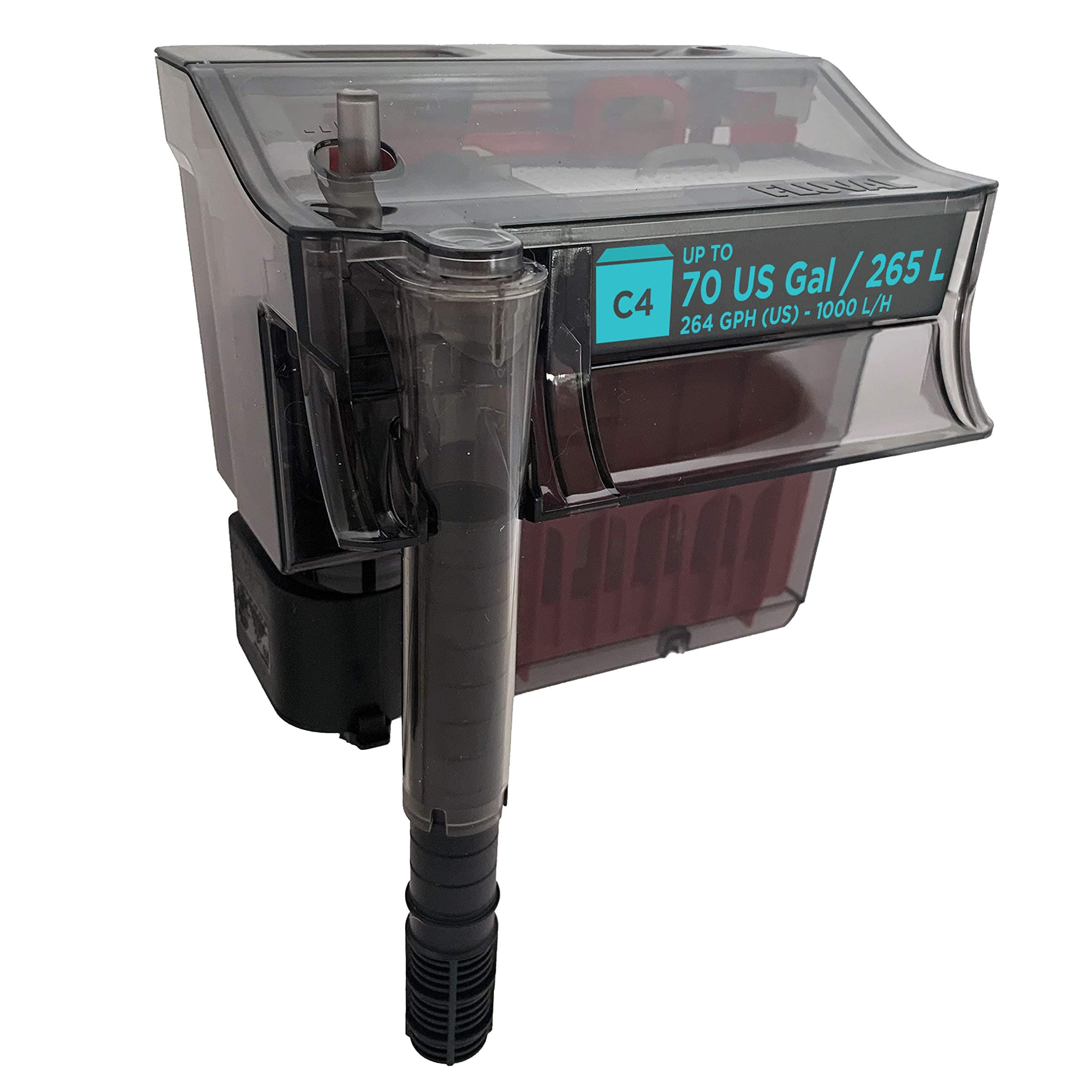 C4 Power Filter, Fish Tank Filter for Aquariums up to 70 Gal.