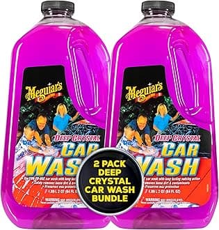 Deep Crystal Car Wash - Car_Wash Shampoo that Cleans Paint, Enhances Gloss, and Preserves Wax Protection, pH Balanced Car_Wash Soap with Excellent Foaming Action, 64 Oz (Pack of 2)