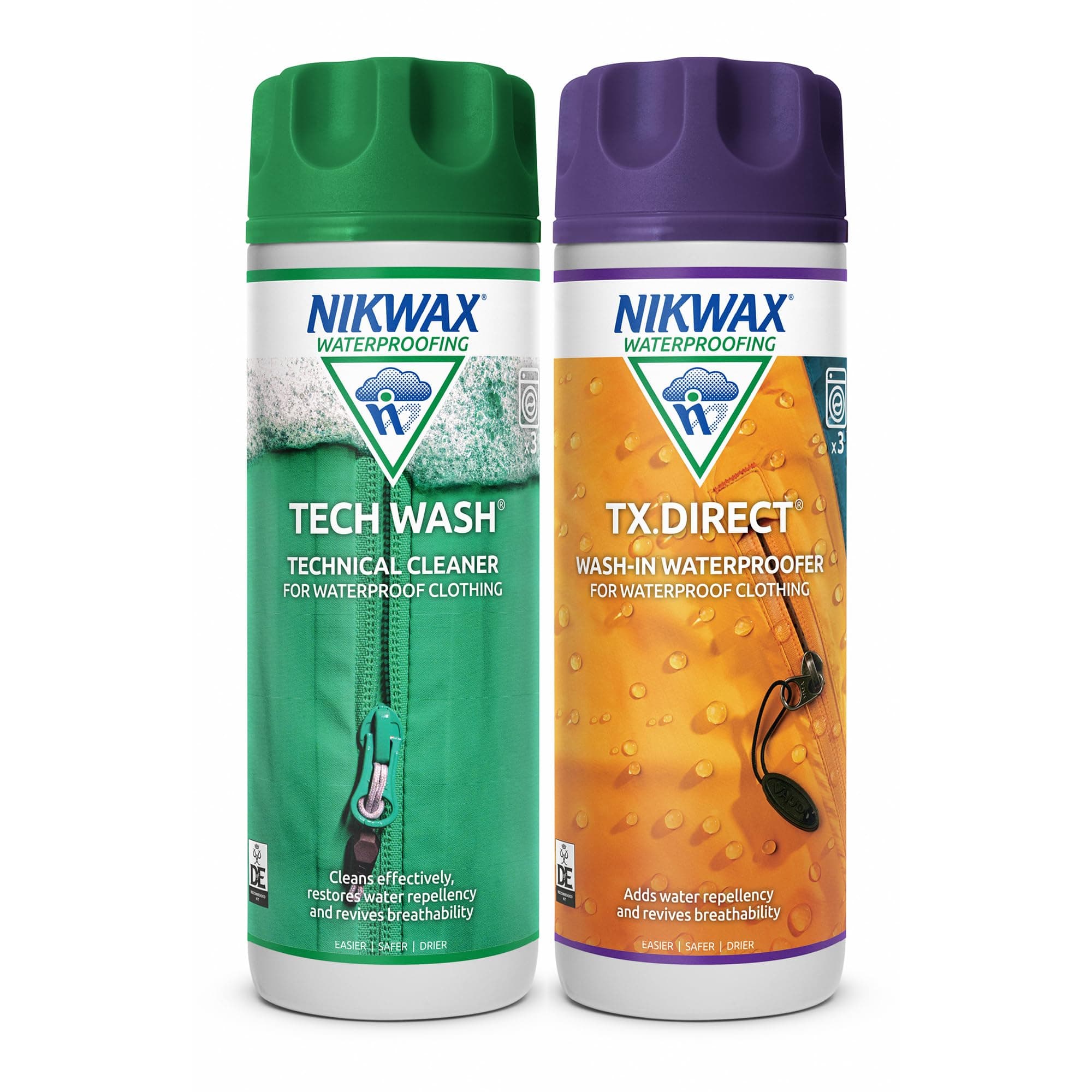 Nikwax Hardshell Cleaning and Waterproofing Duo-Pack