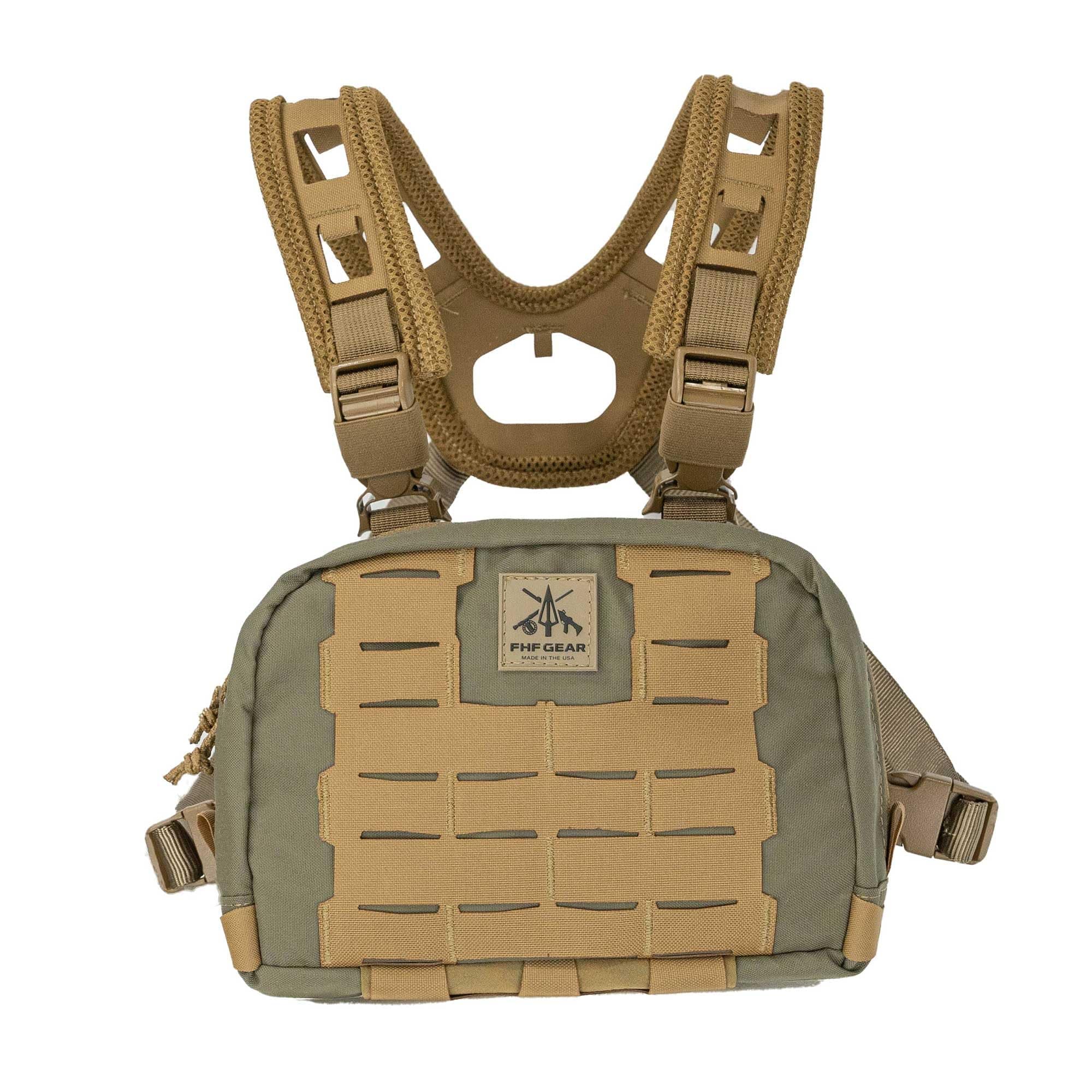 Chest Rig Gen 2 – Lightweight MOLLE Front Carry Pack with Upgraded Air Mesh, Storage Pockets & Airframe Harness