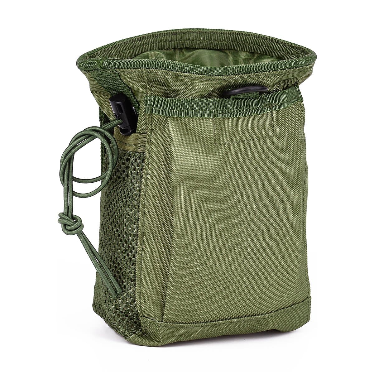 Magazine Dump Pouch,Tactical Molle Drawstring Dump Pouch Military Adjustable Belt Utility Outdoor Ammo Pouch - 4.72inch(L) X7.48inch(H)