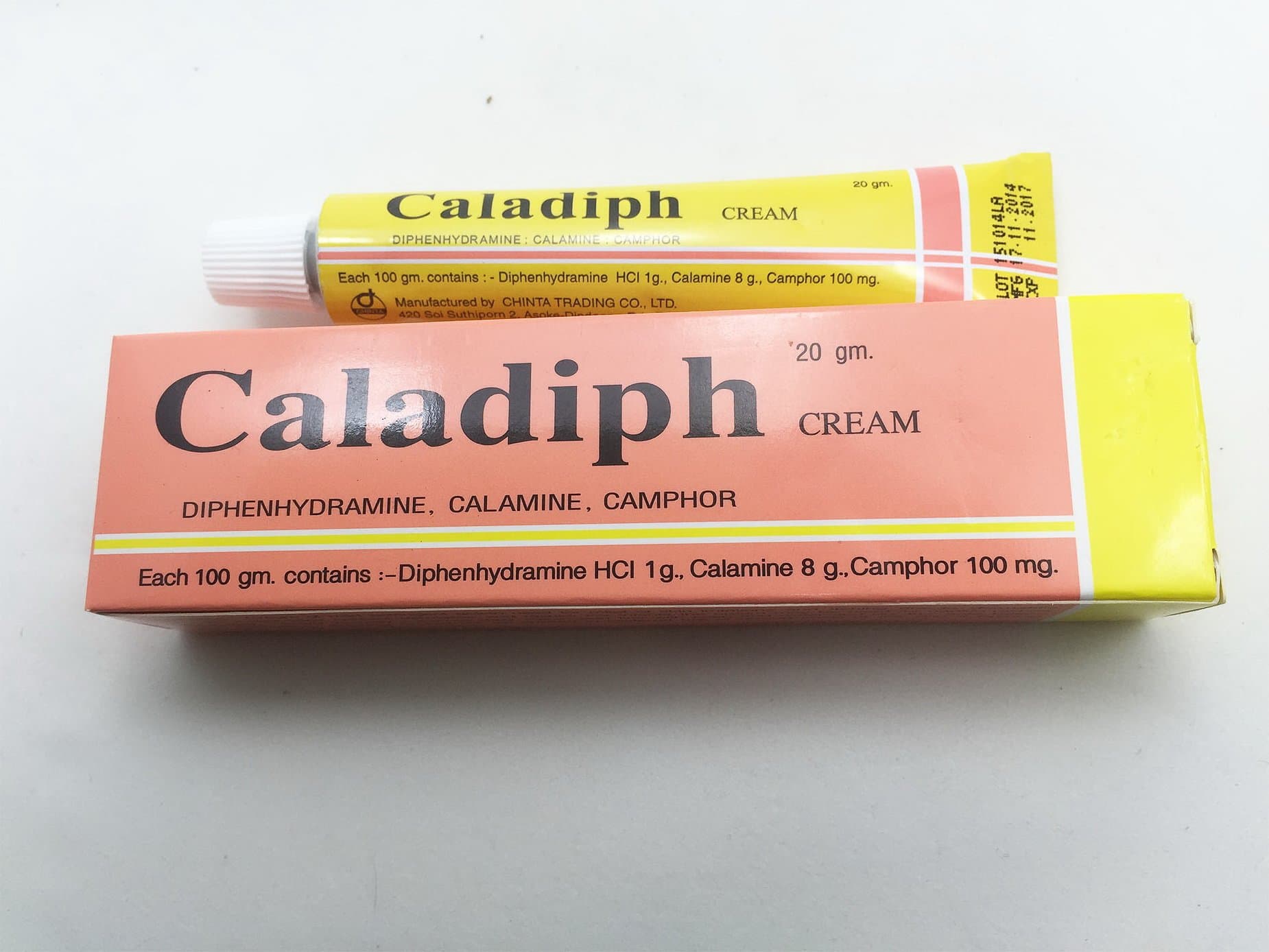 Calamine Cream,CALADIPH ,Plus Itch Reliever,20 Gm.