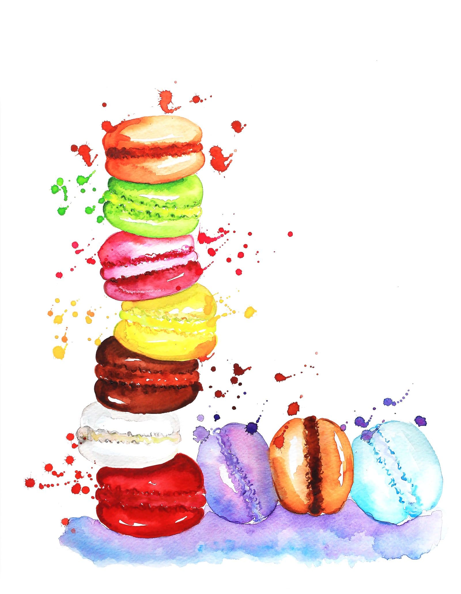 French Macarons Print