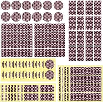 Dizzily Striker Paper Matches - 60 Pcs Pack with Adhesive, 20 Circle and 40 Rectangle Match Stickers for Jars, Fireplace, Candles