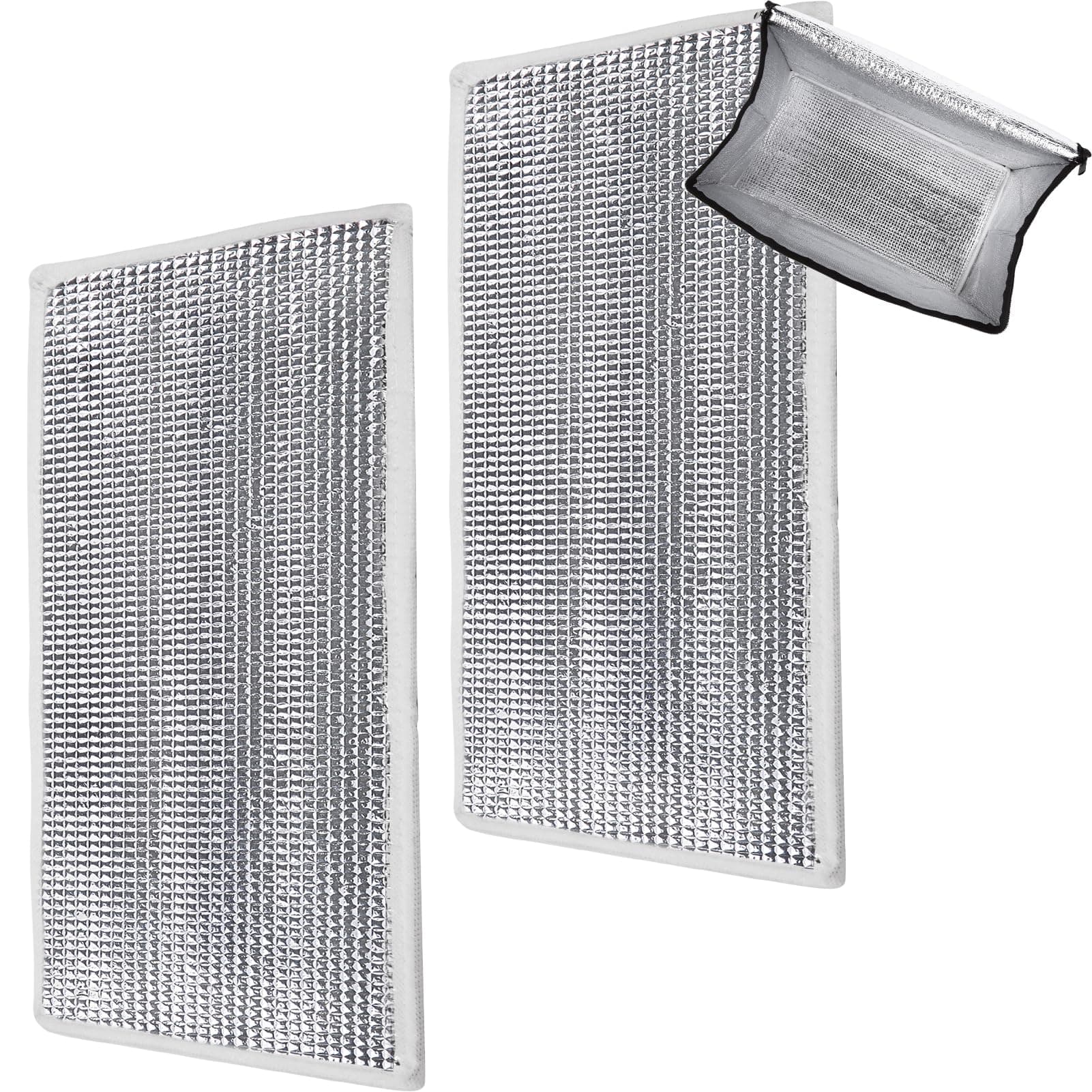 Bodaon 2PK Removable Hard Bottom for 16" W x 9" D Bag, X-Large Insulated Plate for Reusable Grocery Shopping Bags, Sturdy Supporter for Food Delivery Tote Cooler Bag, Catering for Doordash/Uber Eats