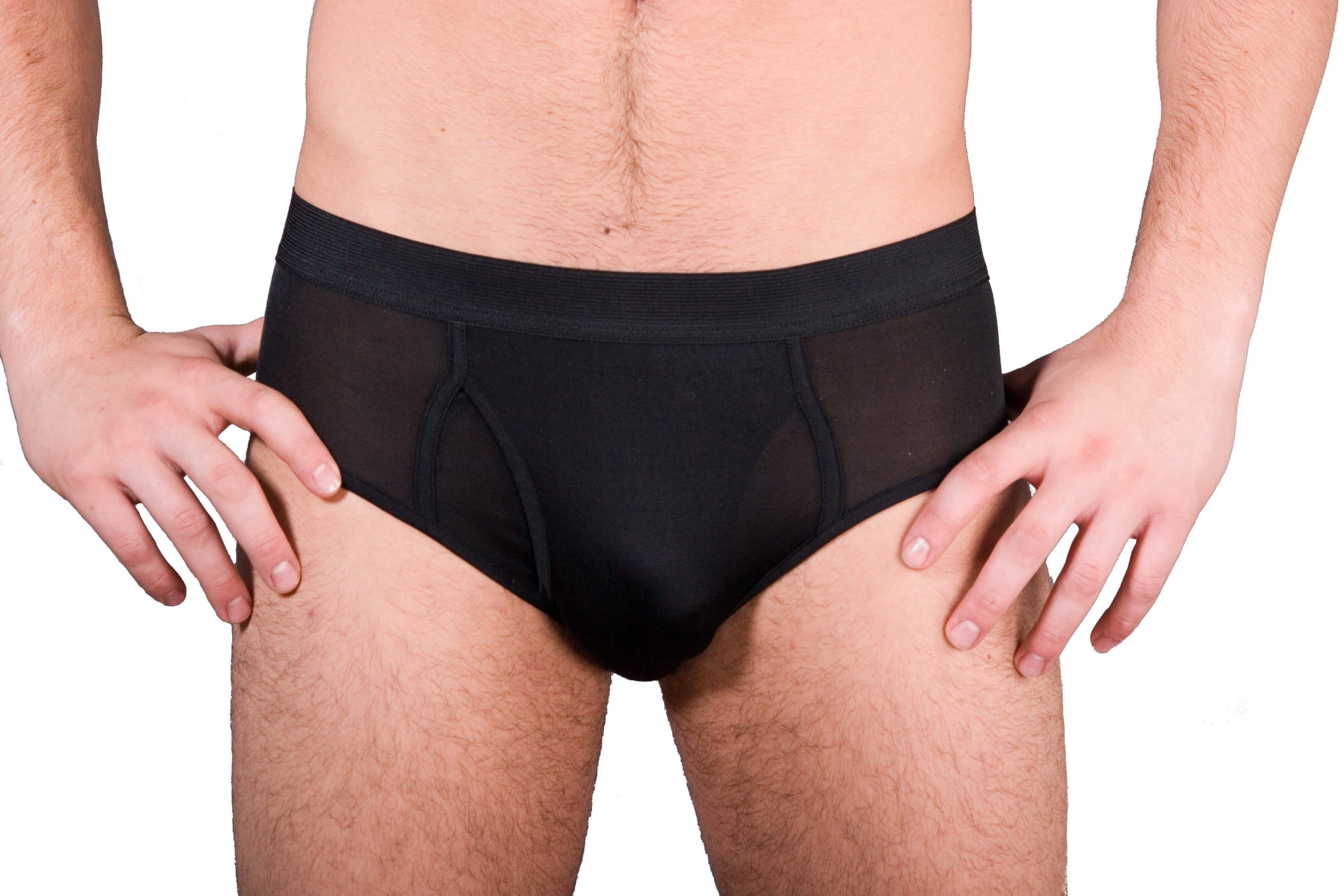 Everjune Mens Brief - 100% Silk - Black