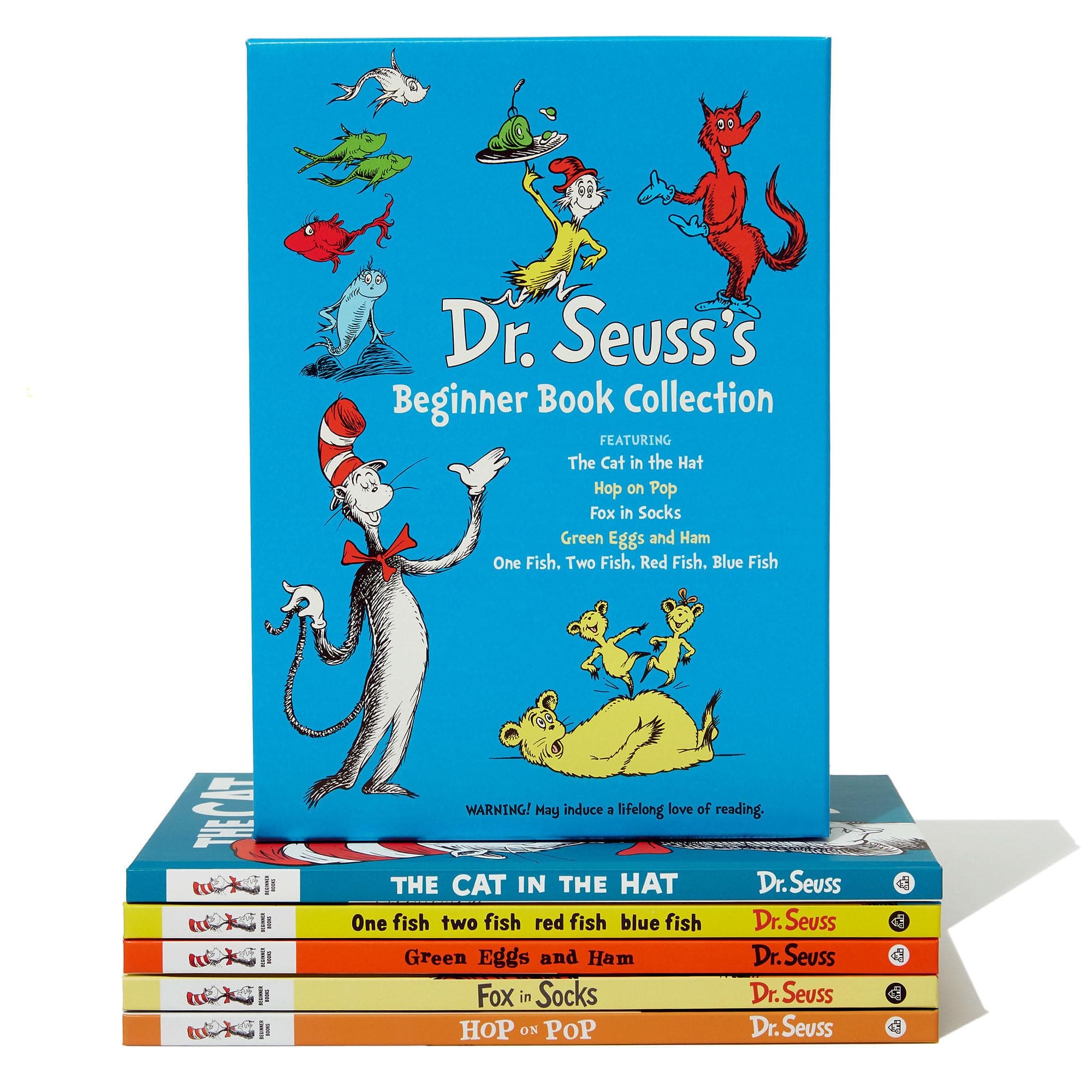 Dr. Seuss's Second Beginner Book Boxed Set Collection:The Cat in the Hat Comes Back; Dr. Seuss's ABC; I Can Read with My Eyes Shut!; Oh, the Thinks You Can Think!; Oh Say Can You Say? - Cover May Vary