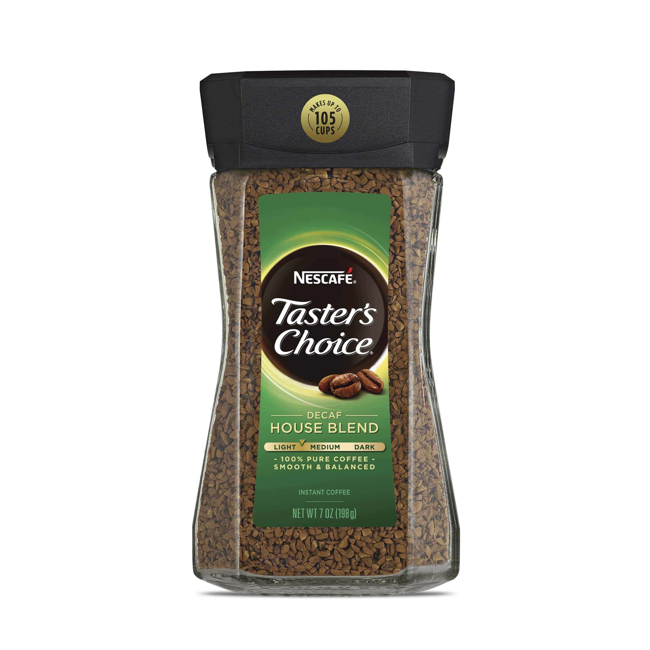 Taster's Choice Decaf House Blend Medium Light Roast Instant Coffee 7 oz