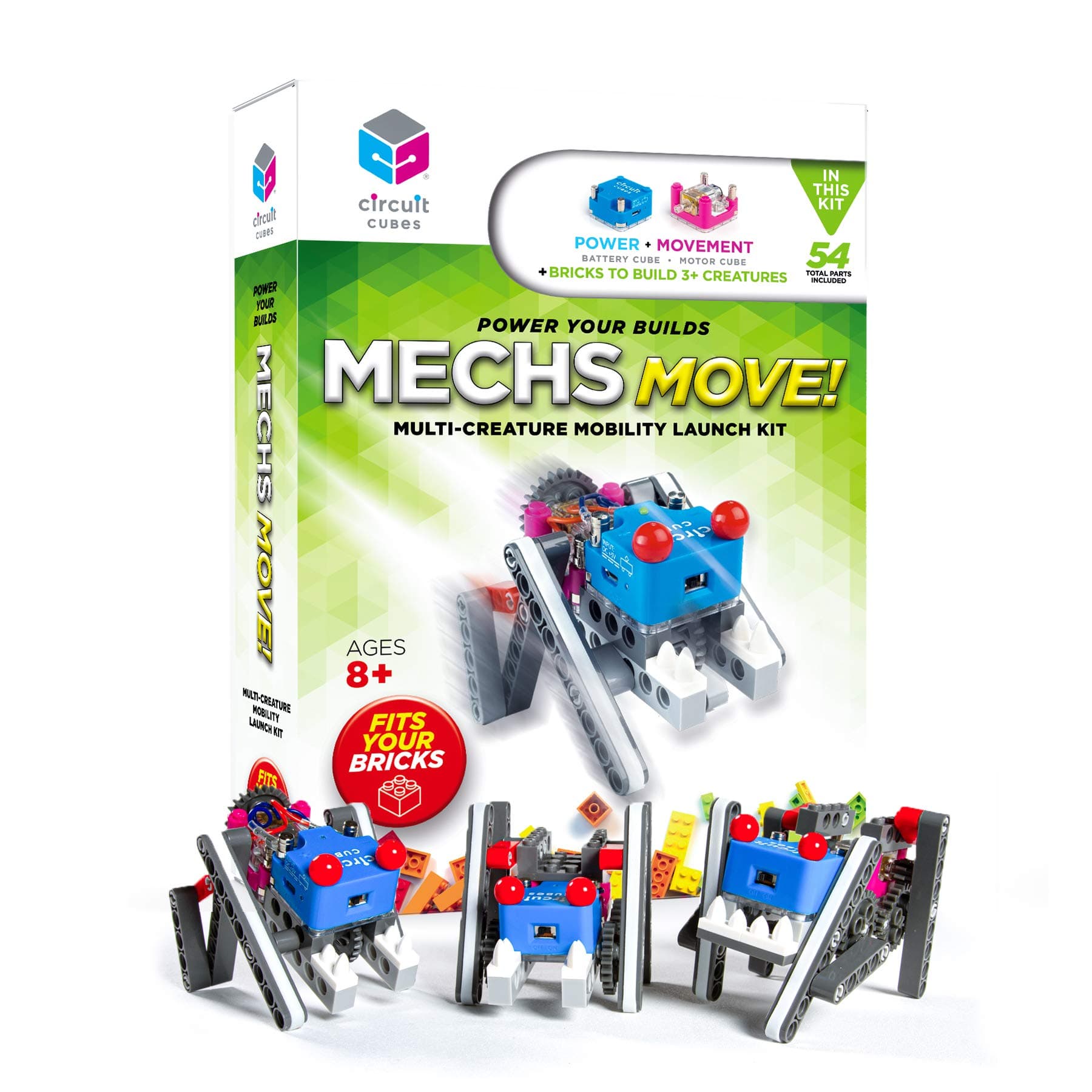 Mechs Move! Multi-Creature Mobility Launch Kit - Engineering STEM Kit for Children and Adults