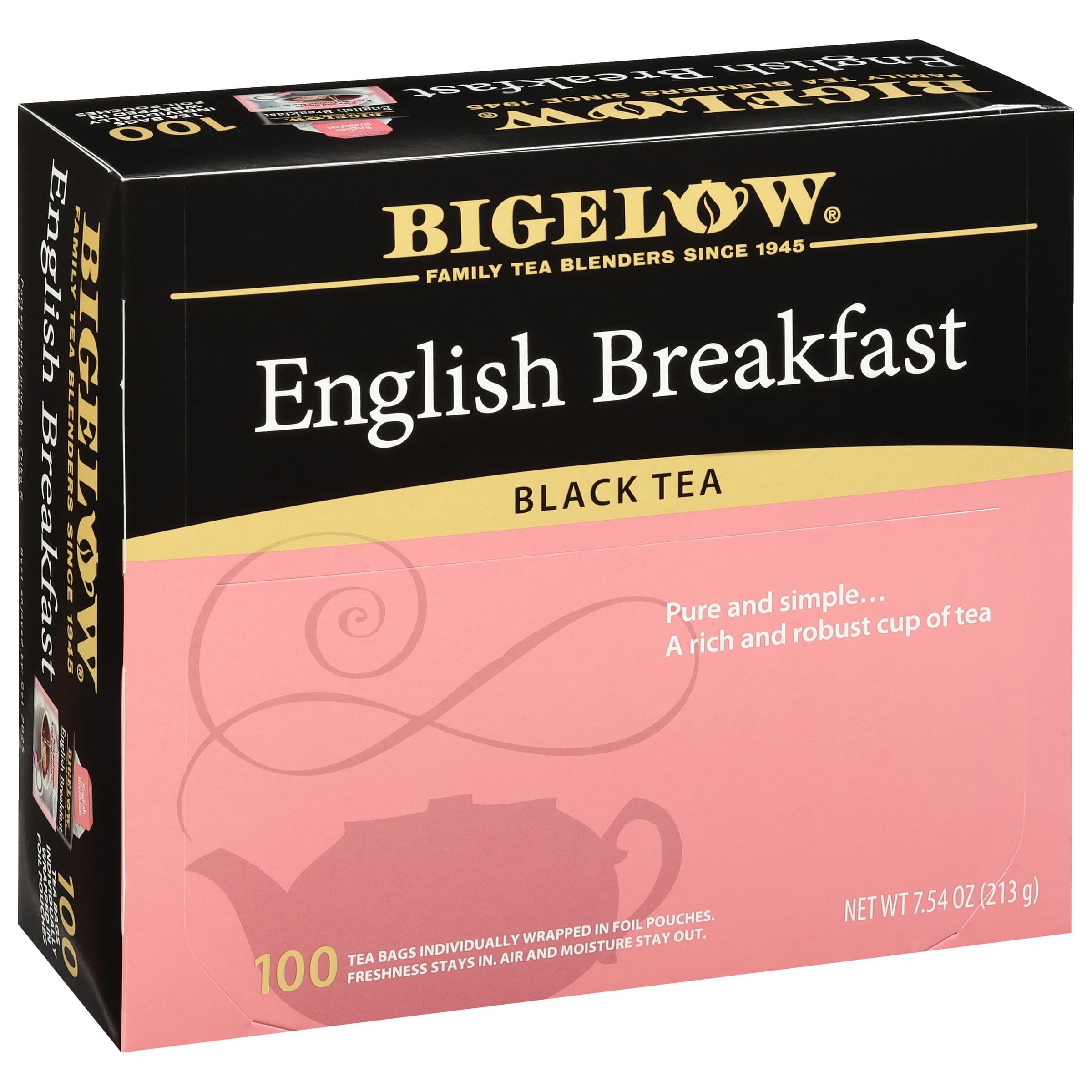 Bigelow English Breakfast Black Tea, 100 Count