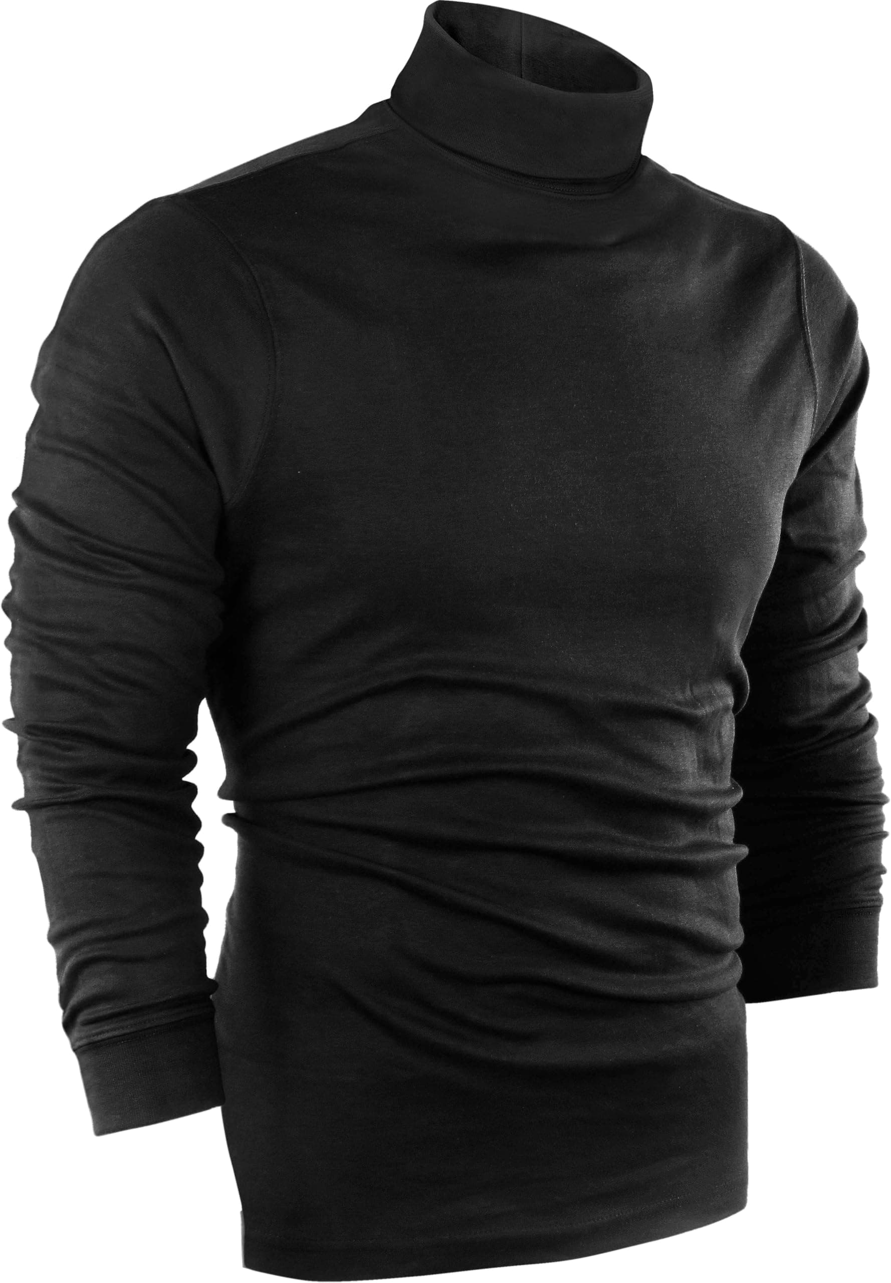 - Turtleneck Men Slim Fit UPF 50+ Lightweight Pullover Sweater Long Sleeves Top