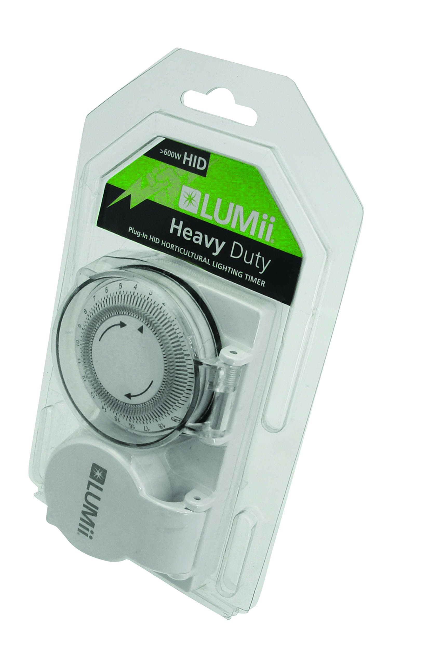 LUMII 24 Hour Heavy Duty Timer with UK Plug, White, S