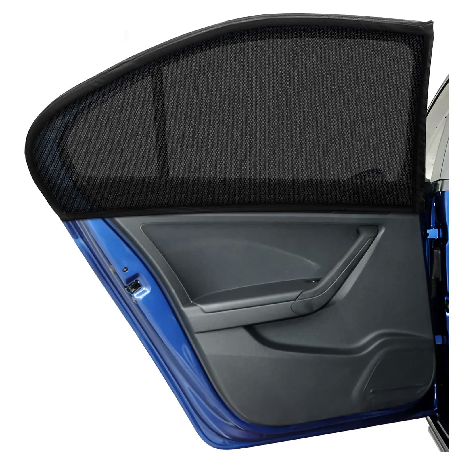 Car Side Window Sun Shade 2Pack, Sun Shade Blocking Mosquito Net, Protection for Kids/Baby/Adults/Pets - 42"x20" Fits All 98% Cars