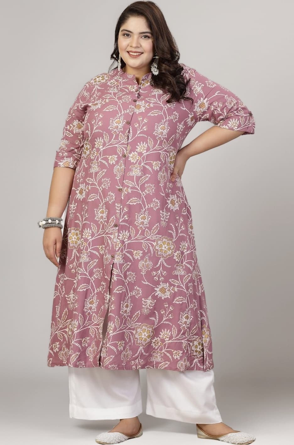 Women's Rayon Relaxed Fit A Line Kurta