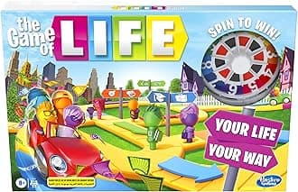 Hasbro Gaming - The Game of Life Board Game, Fun Family Game for Kids & Adults, 2-8 Players, Ages 9 Up