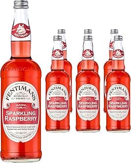 Sparkling Raspberry Lemonade - Botanically Brewed Soft Drink - Exquisitely Crafted & Refreshing Soft Drinks - Gluten-Free and Vegan Friendly Soft Drinks - 6 x 750ml Bottles