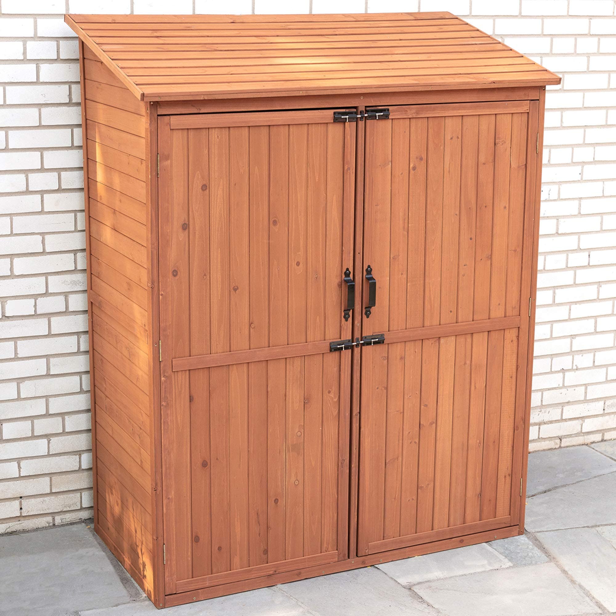 Leisure Season SPC5187-P Pull Out Crates Storage-Sheds, Medium Brown