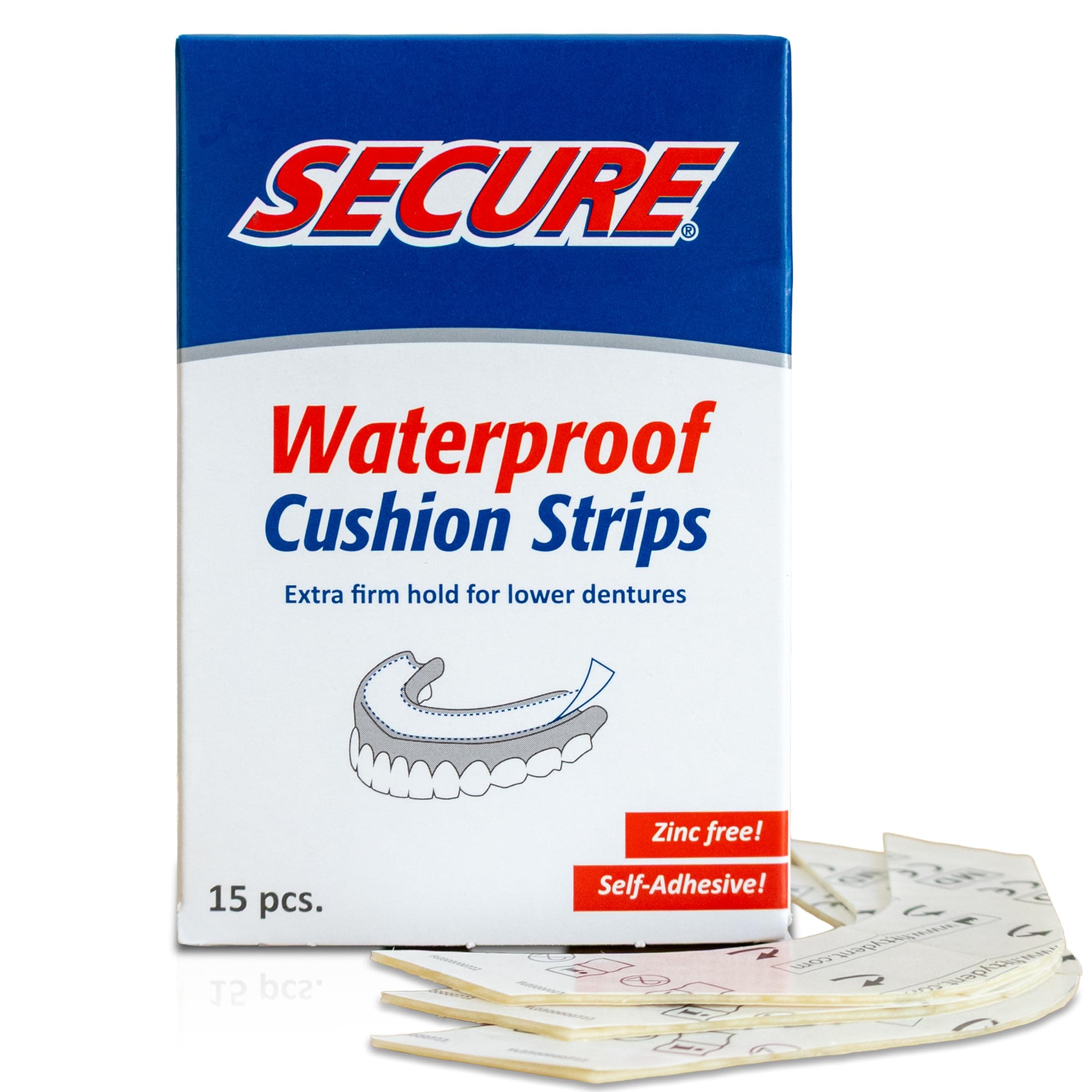 Denture Adhesive Strips - 15 Strips