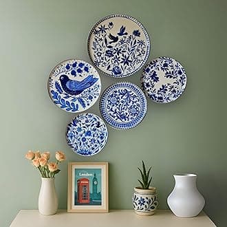 RITUALISTIC Holland Wall Plates & Paintings | Perfect Home Decor and Wall Decor Items for Your Hall and Living Room | Set of 5 | Gift Items
