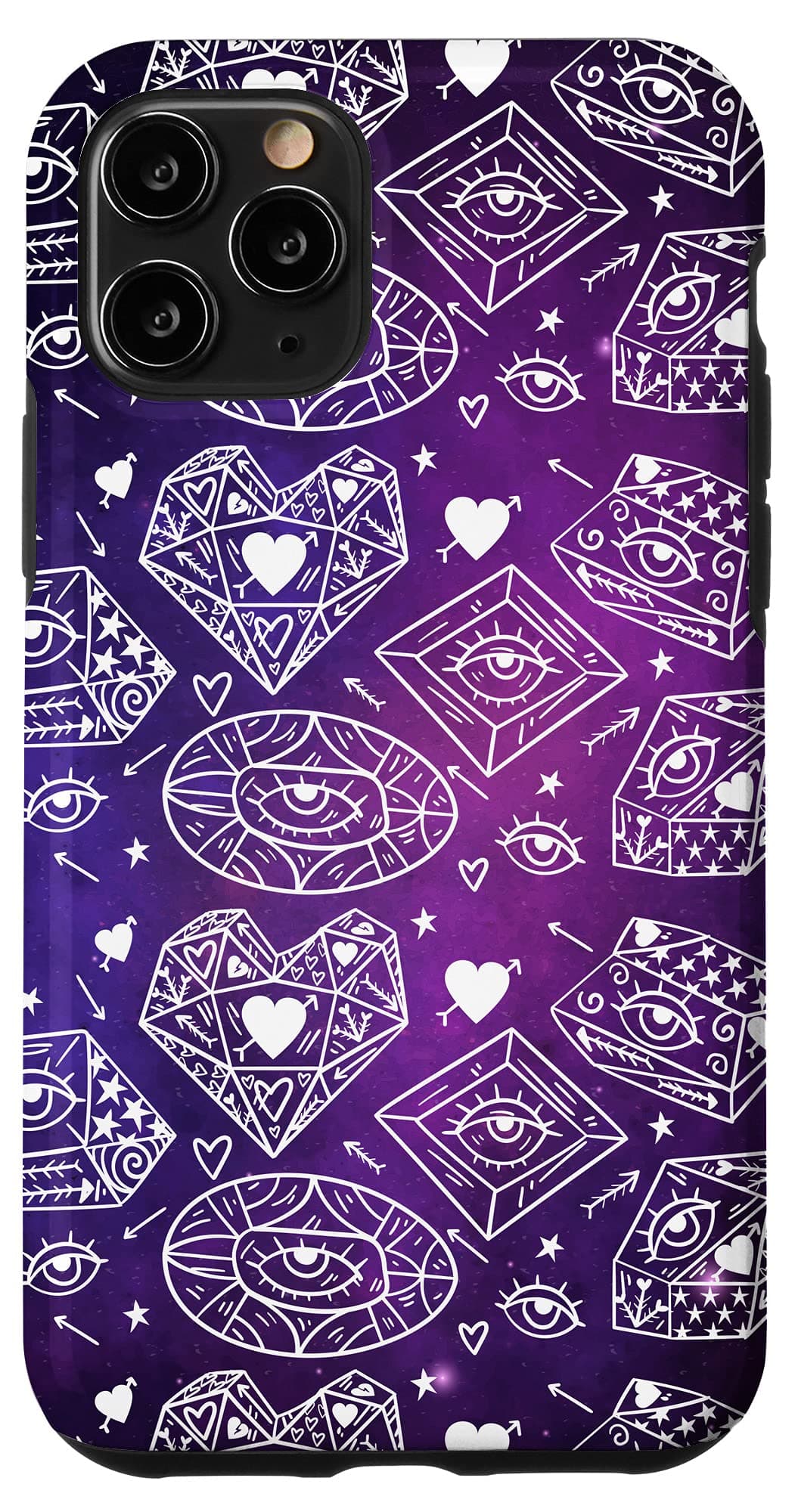 iPhone 11 Pro Crystals Eyelashes Chakra Ajna Third Eye Masonic All Seeing Case