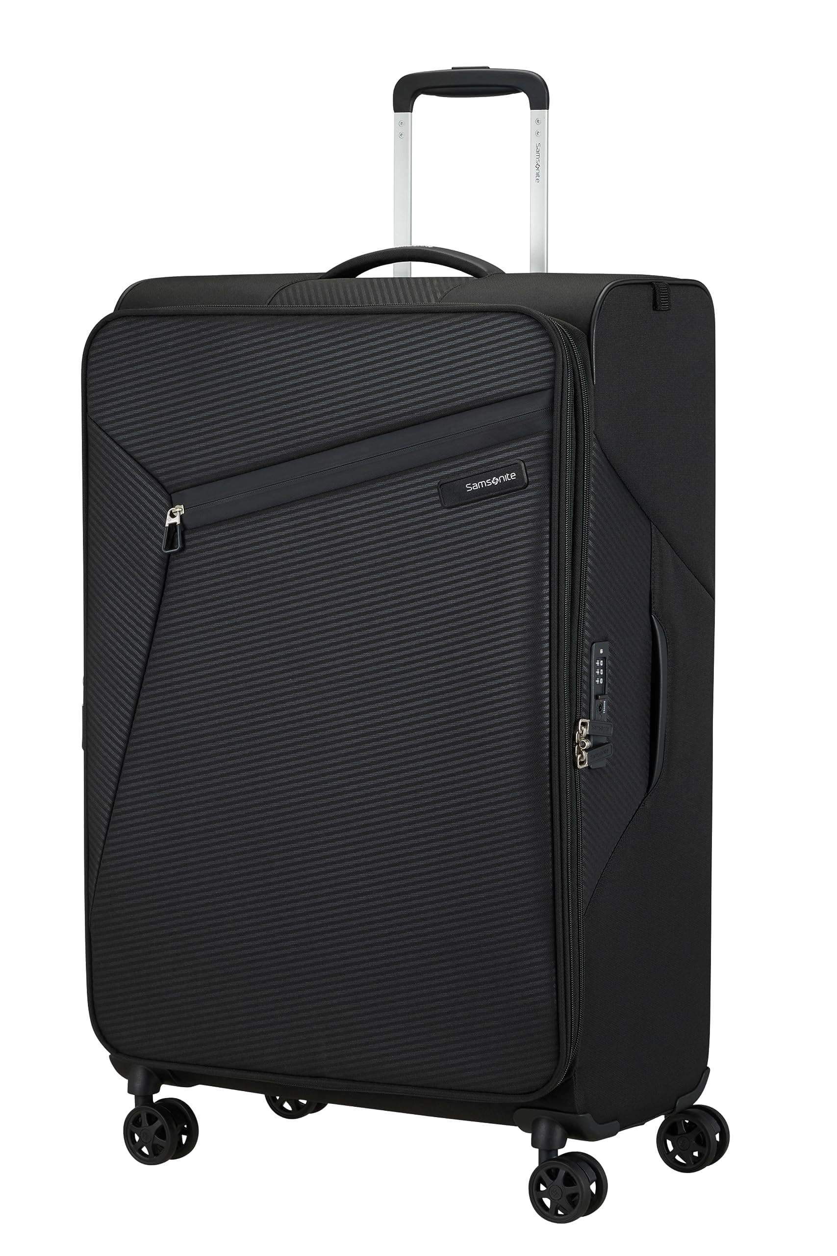 Samsonite Litebeam - Spinner L, Expandable Suitcase, 77 cm, 103/111 L, Black (Black)