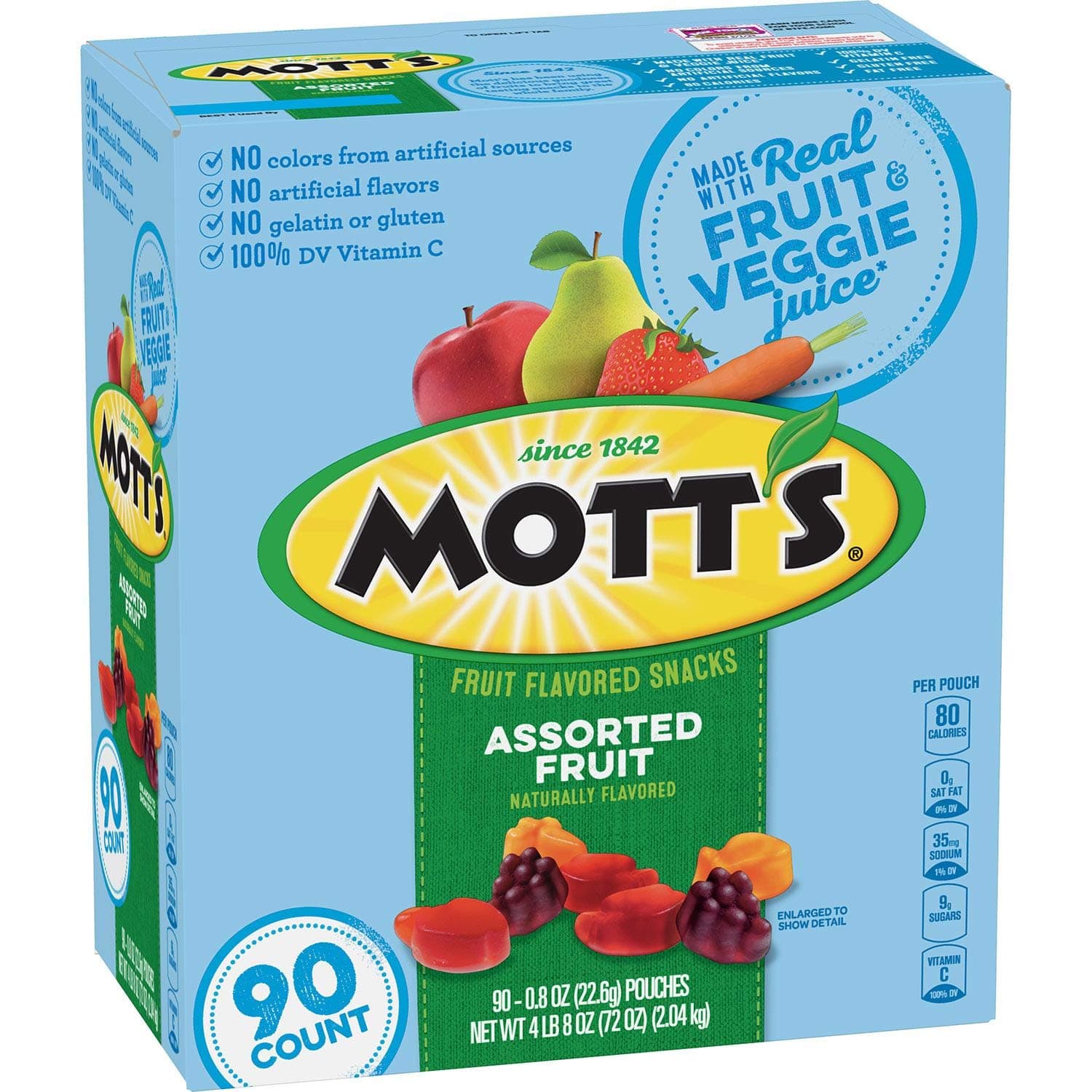 Medley Assorted Fruit Snacks 0.8 oz., 90 ct. A1
