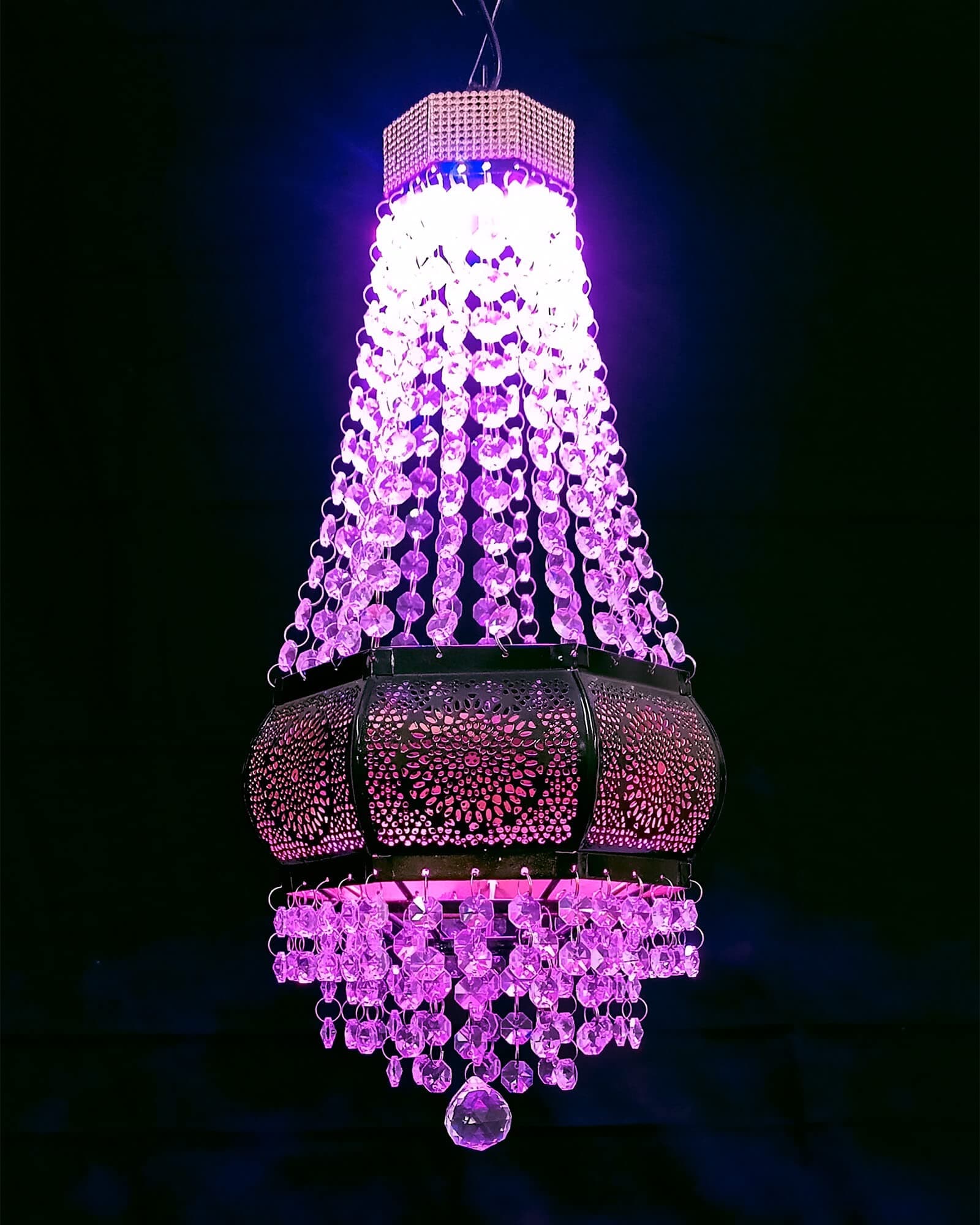 Multi-colour Crystal Drop-point Jhoomer