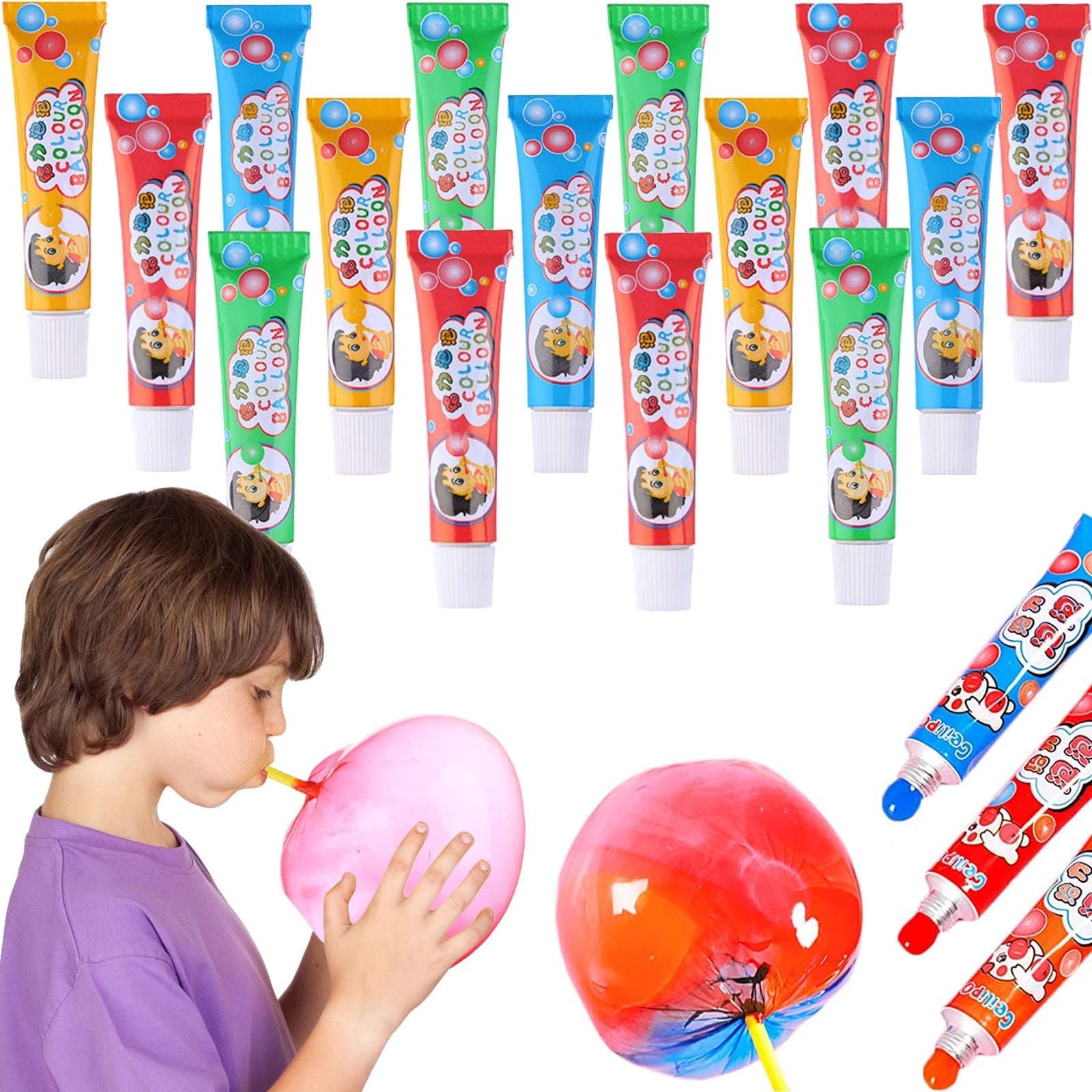 20PCS Blow Plastic Bubbles Toy Set, Large Bubble Balloons Bubble Blowing Products Collection Kid-Friendly Bubble Blowing Toys for Kids Outside Party Birthday Gift Toddler Outdoor Toys