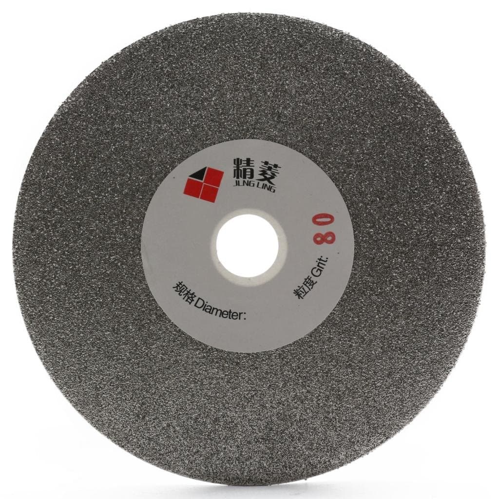 JINGLING Diamond Coated Flat Lap Disk Grinding Disc 5" inch 125mm Grit 80 Coarse