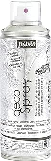 ぺべオ(Pebeo) Pebeo 水性アクリルスプレーペイント デコスプレー 200ml グリッター色 NO.892シルバーグリッター