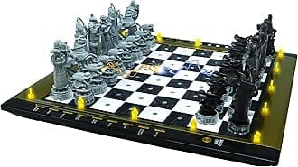 – Lexibook CG1300 Chessman Elite Interactive Electronic Chess Game, 64 Levels of Difficulty, LEDs, Battery Powered, Black/White