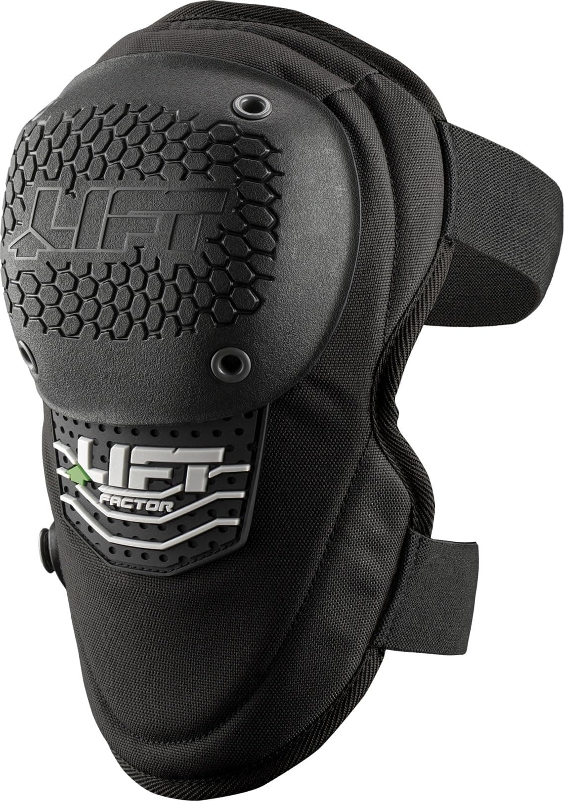LIFT SAFETY Factor Knee Guards | Hard Shell Impact Protection | EVA Foam Padding for Comfort | Adjustable Straps for Secure Fit