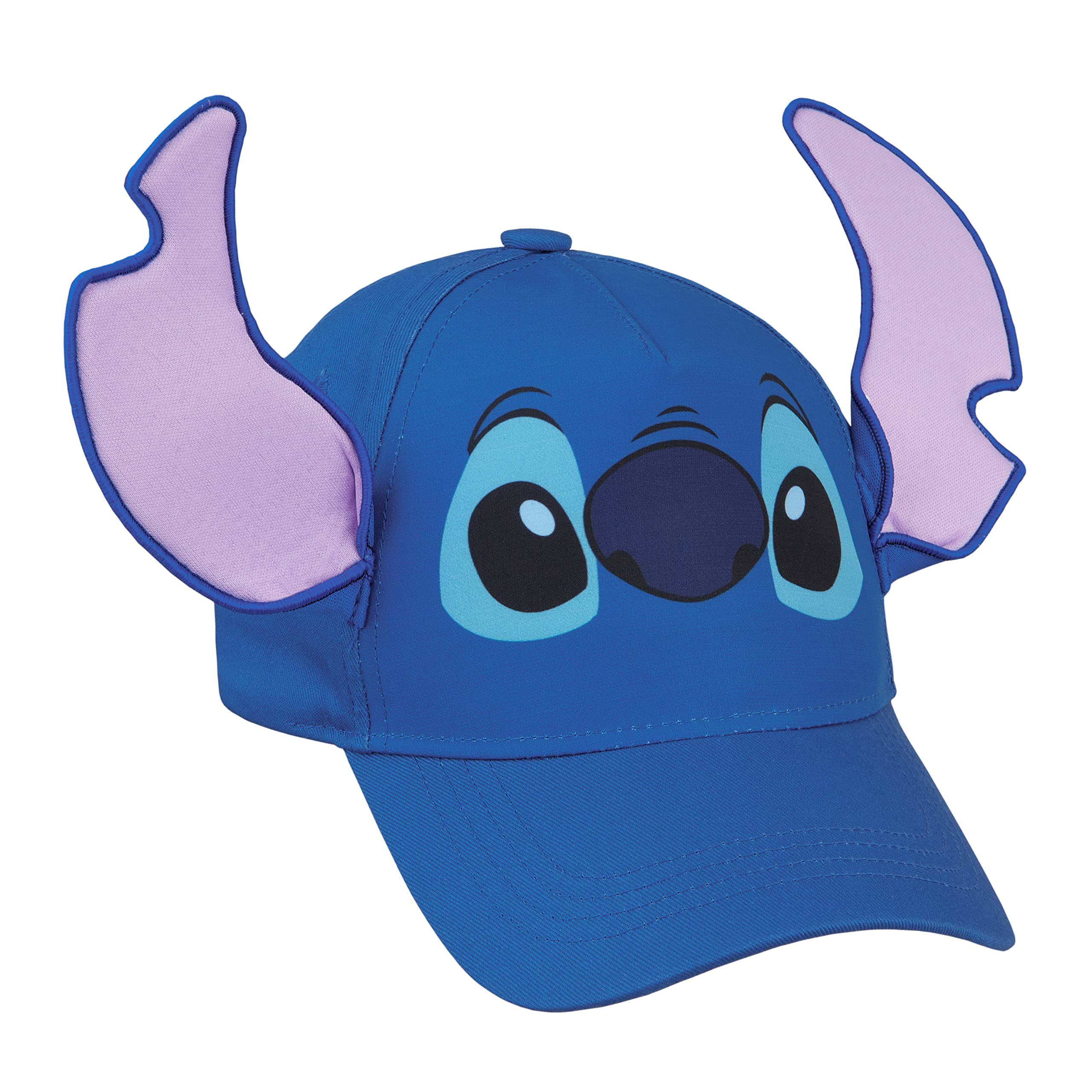 Disney Stitch Baseball Cap: Girls Summer Essentials, Adjustable Strap, Lightweight, Breathable 3D Design, Blue