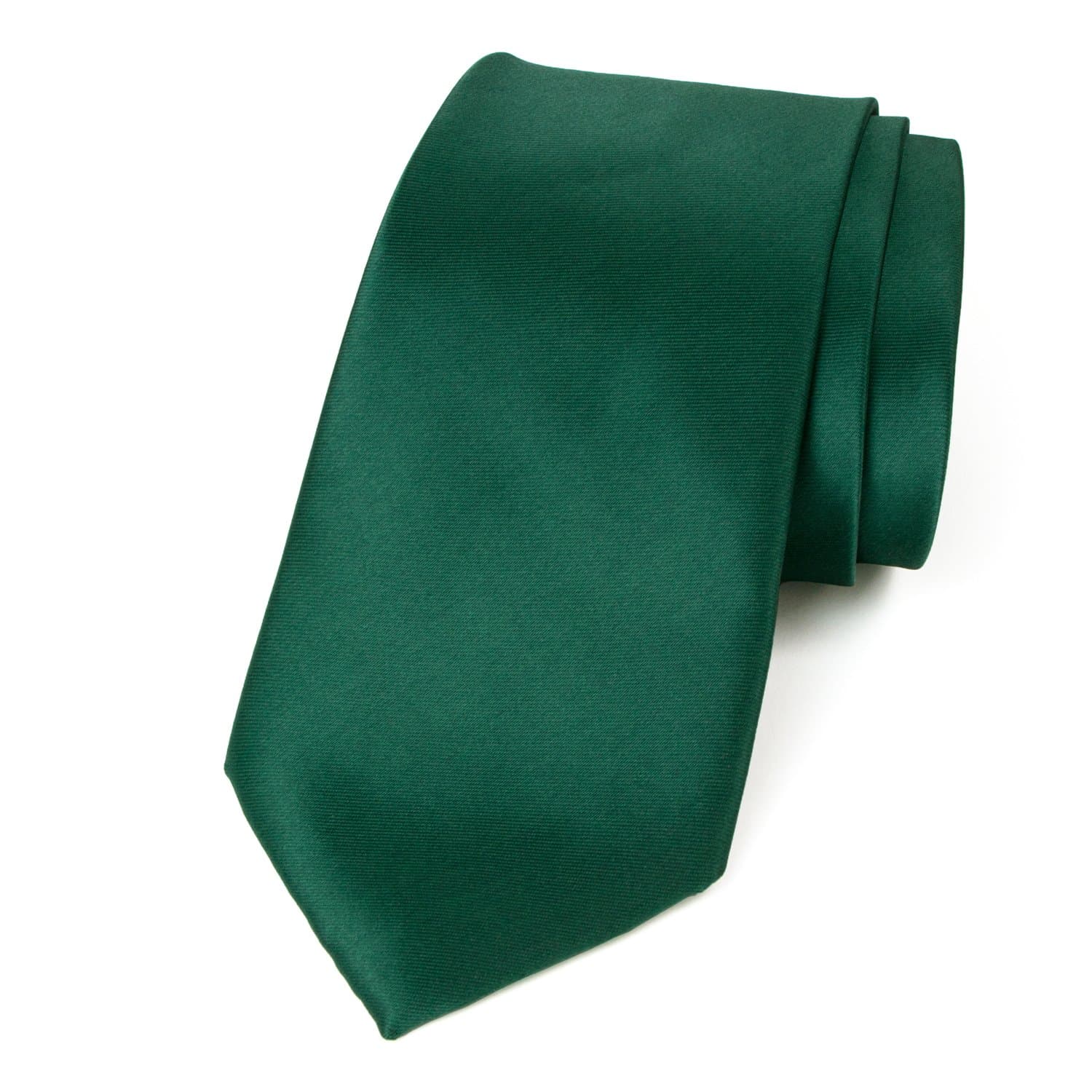 Spring NotionMen's Solid Color Satin Microfiber Tie, Regular and Skinny Width
