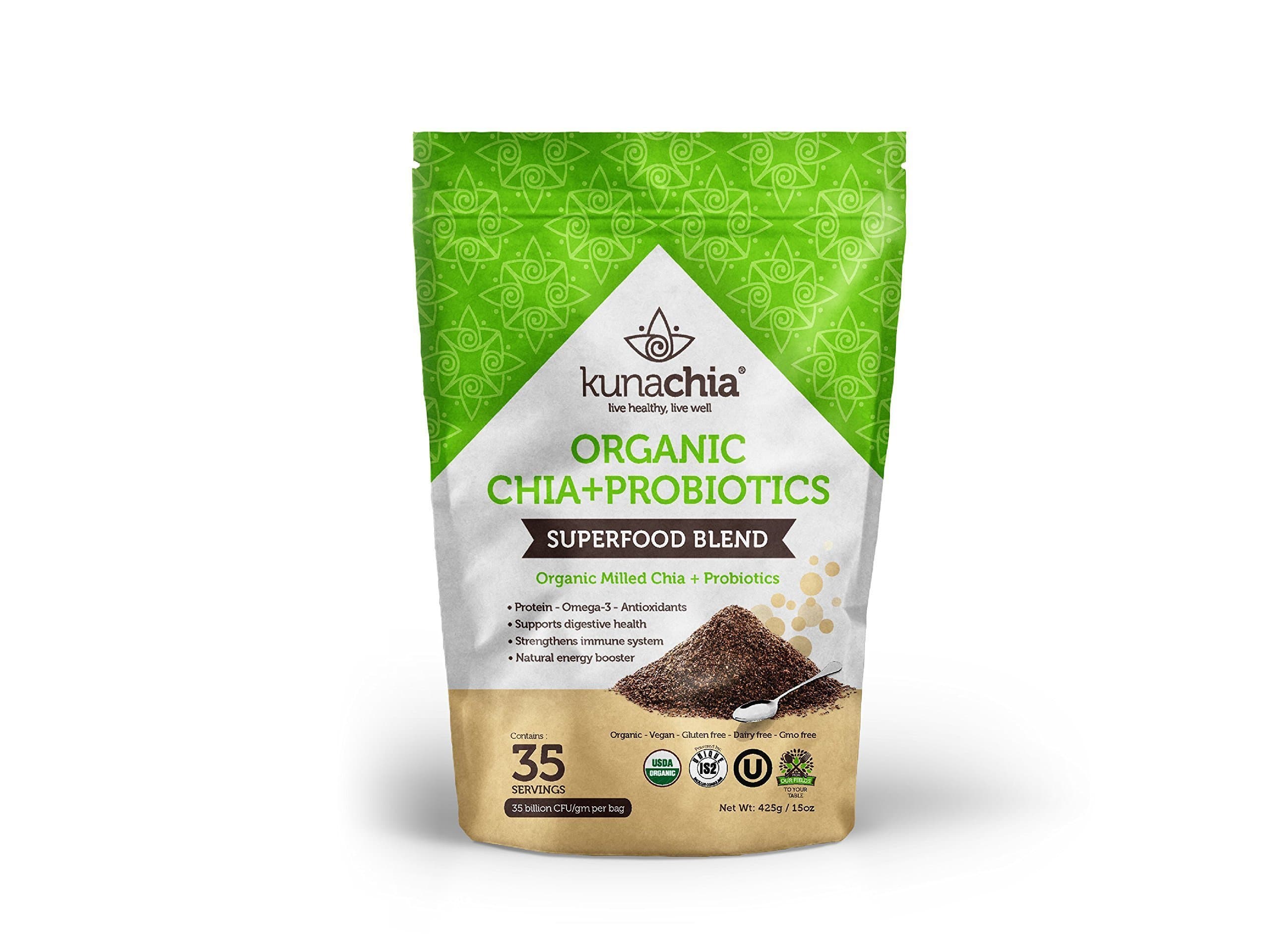 Organic Chia + Probiotics- 15oz Pouch