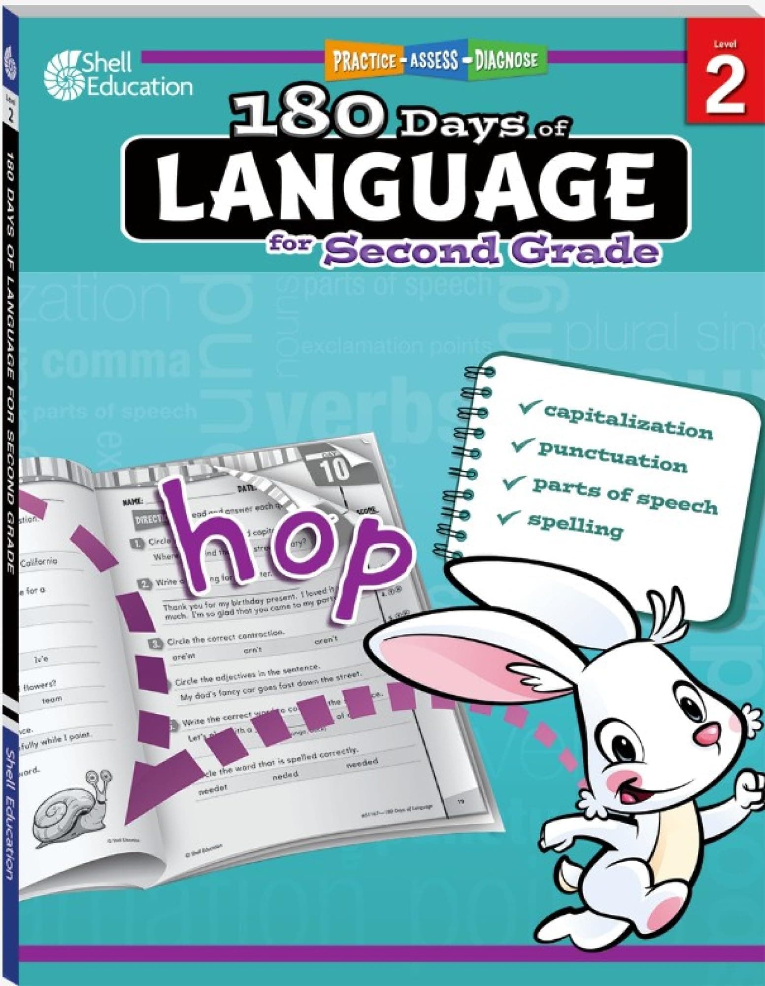 180 Days™: Language for Second Grade (180 Days of Practice)