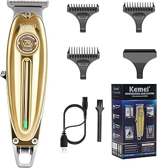 Professional Hair Clippers Beard Trimmer for Men T-Blade Outliner Barber Grade Electric Clippers All-in-One Grooming Solution Cordless Father Day Gifts