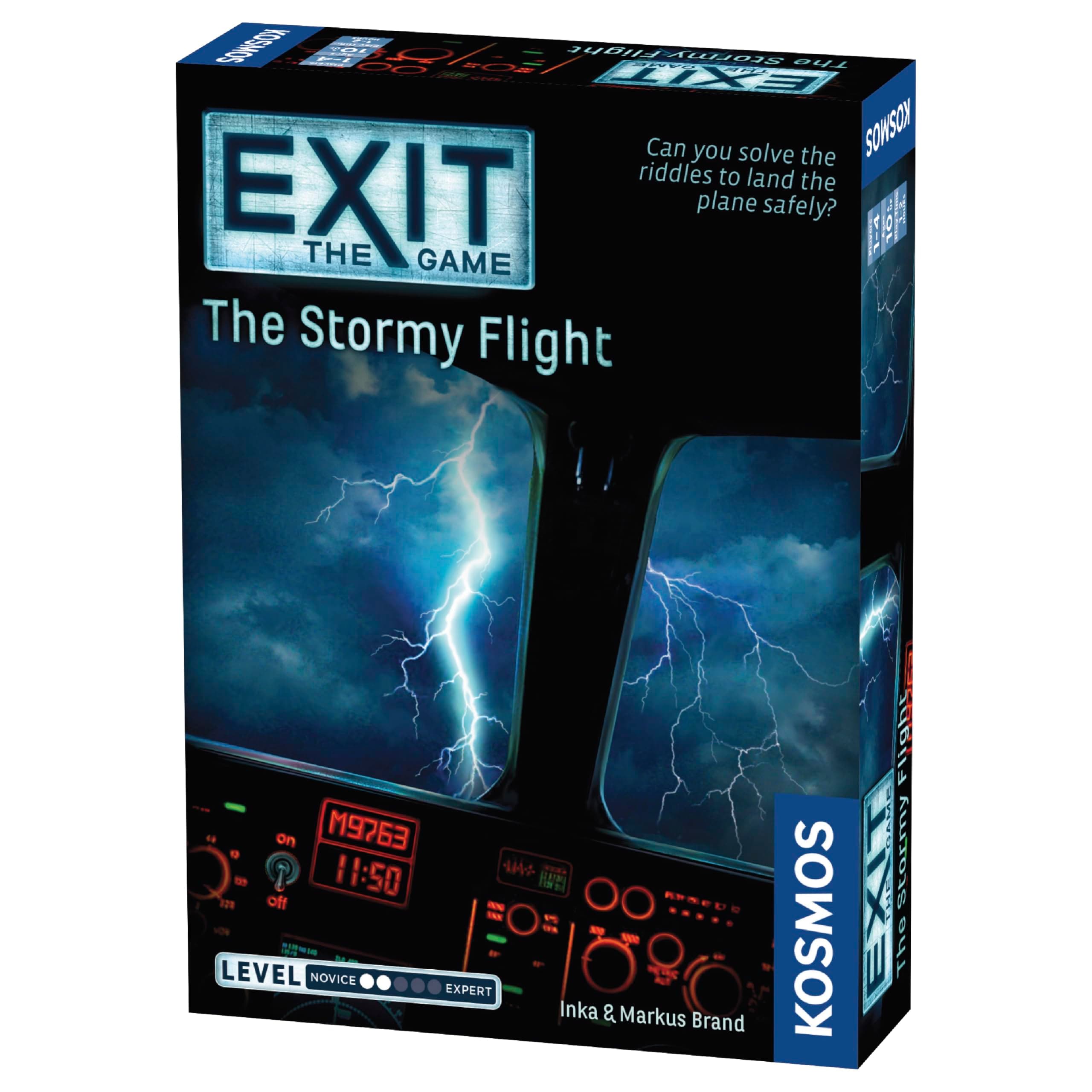 Thames & Kosmos EXIT: The Stormy Flight | Escape Room Game in a Box| â€“ Kosmos Family Friendly, Card-Based at-Home Experience for 1 to 4 Players, Ages 12+