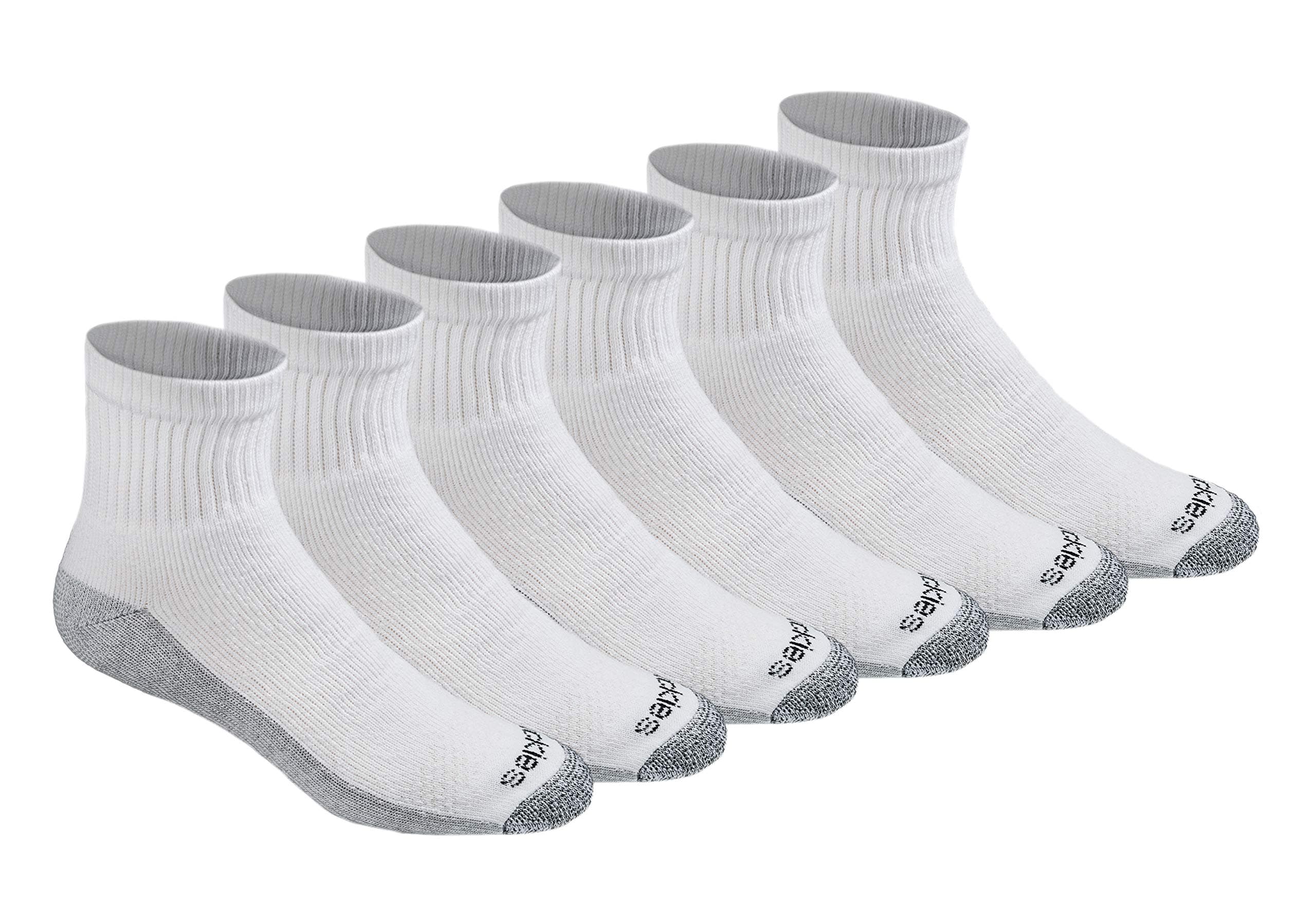 Men's Dri-Tech Moisture Control Quarter Socks, Available in M-XXL (6, 12, 18 Pairs)