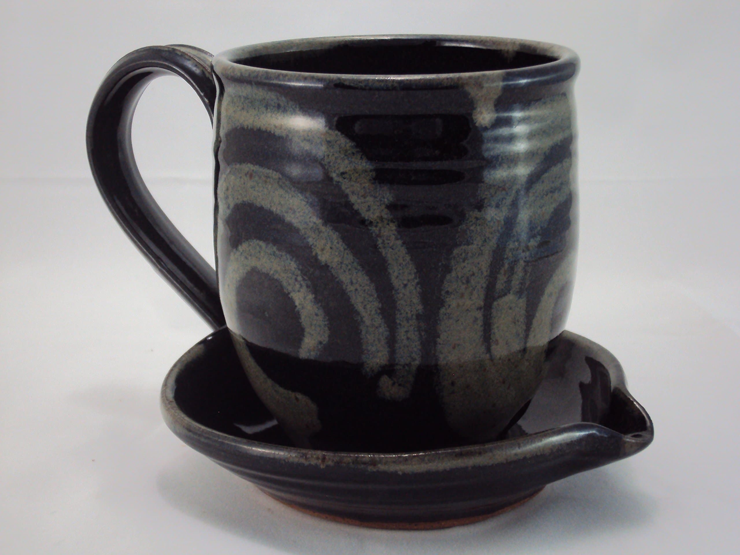 Midnight Sun Pottery Microwave Bacon Cooker - Black