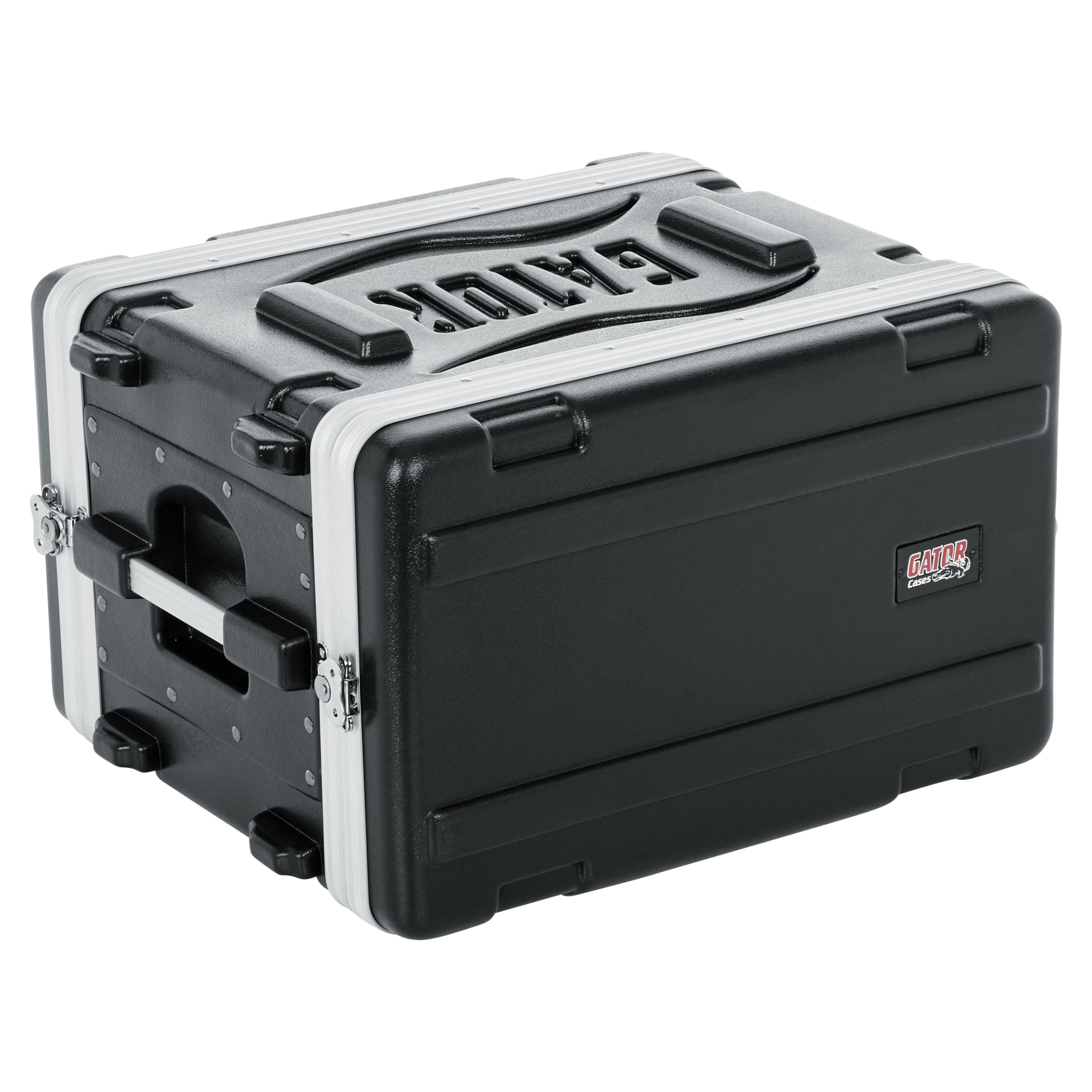 Gator Cases Lightweight Molded 6U Rack Case with Heavy Duty Latches, Shallow 14.25" Depth (GR-6S)