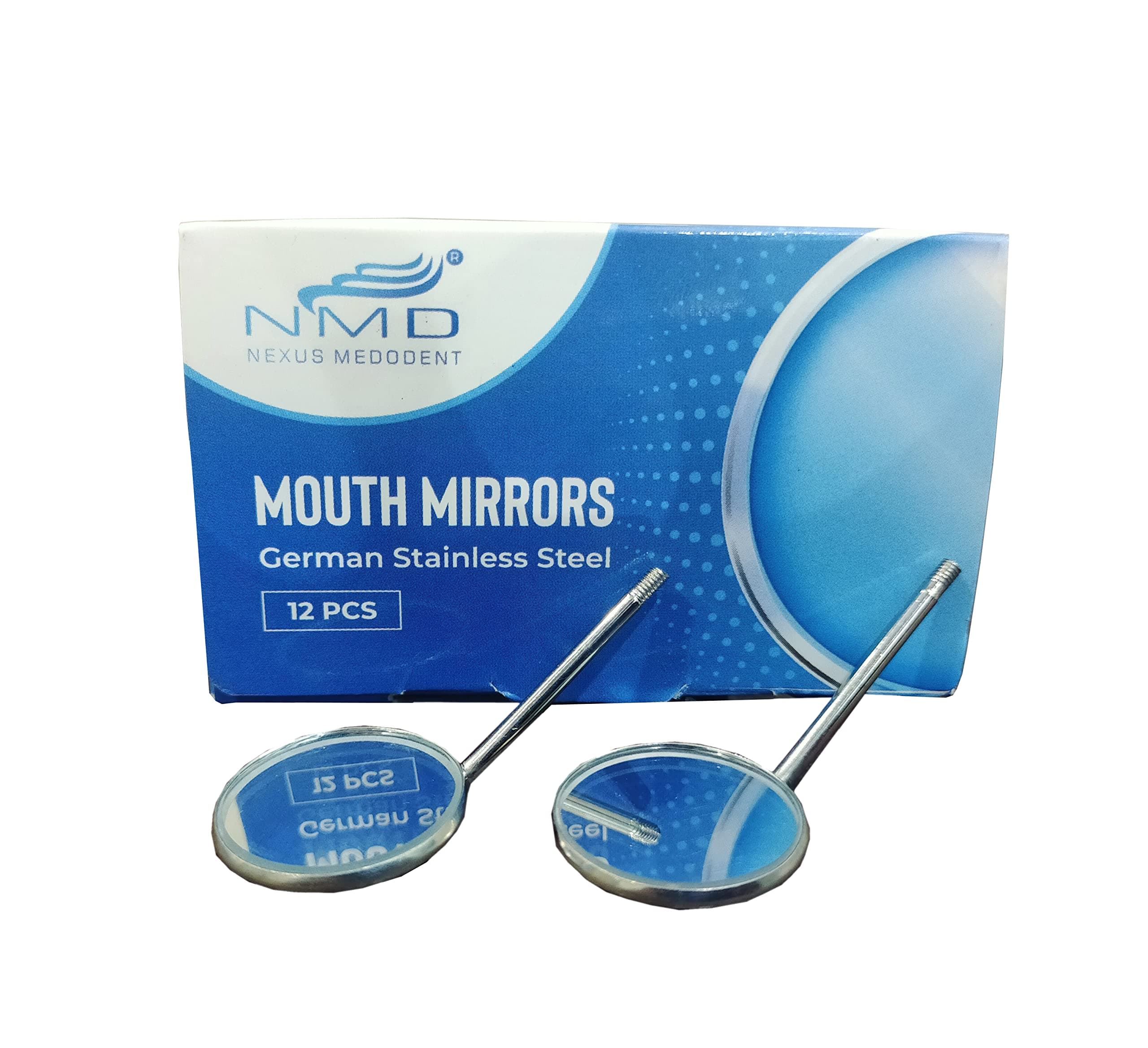 Dental Plain Mouth Mirror Tops(12Pcs)
